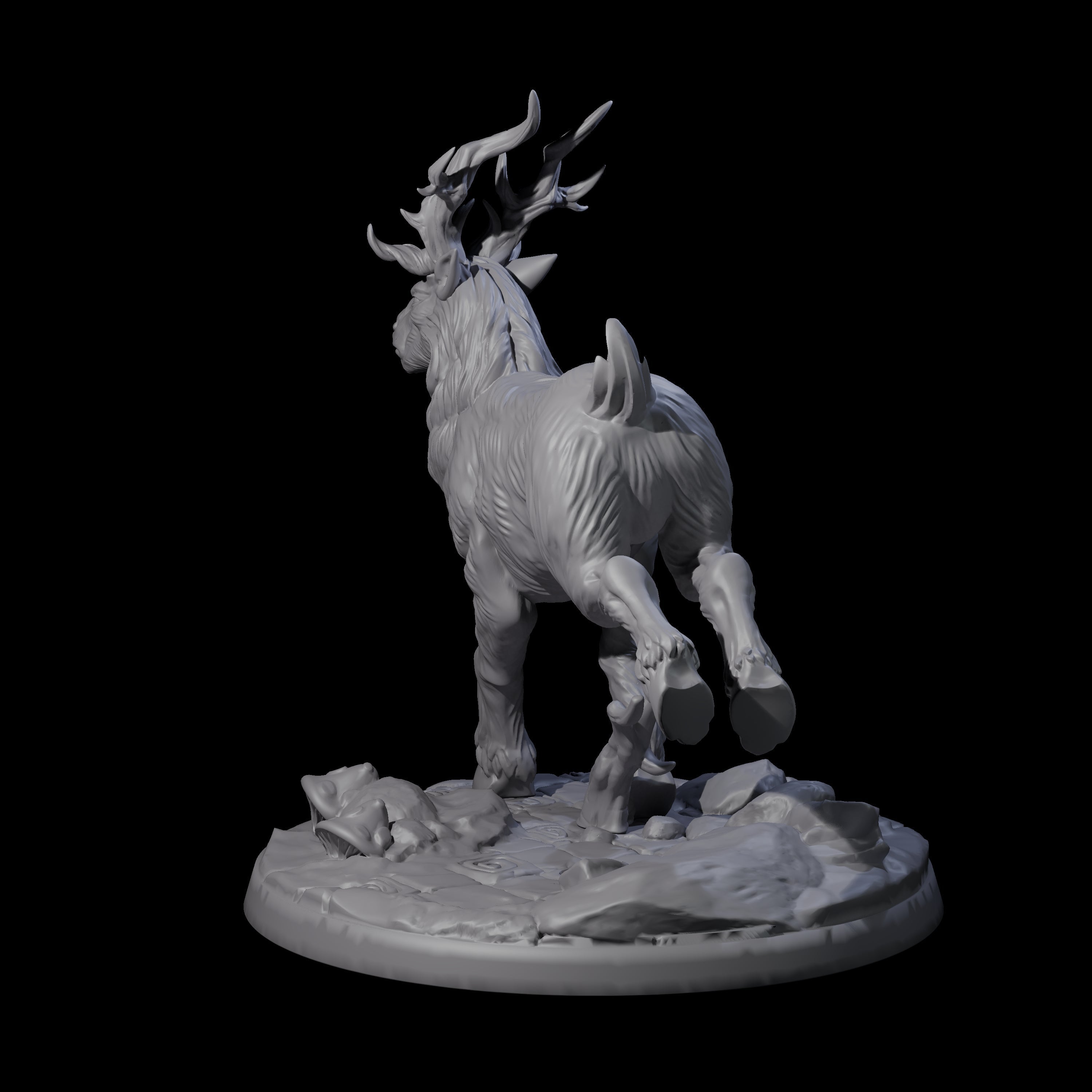 Noble Giant Elk B Miniature for Dungeons and Dragons, Pathfinder or other TTRPGs