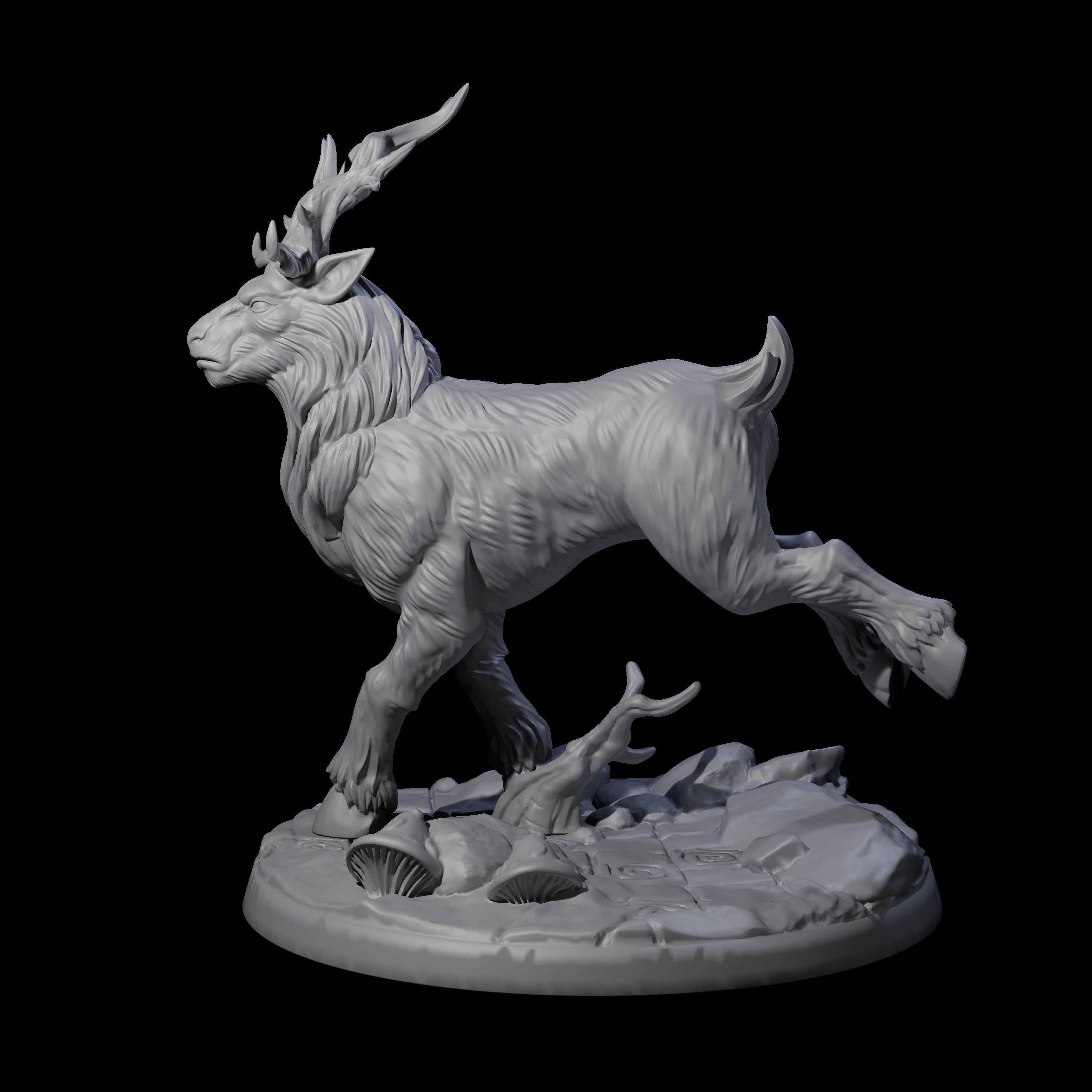 Noble Giant Elk B Miniature for Dungeons and Dragons, Pathfinder or other TTRPGs