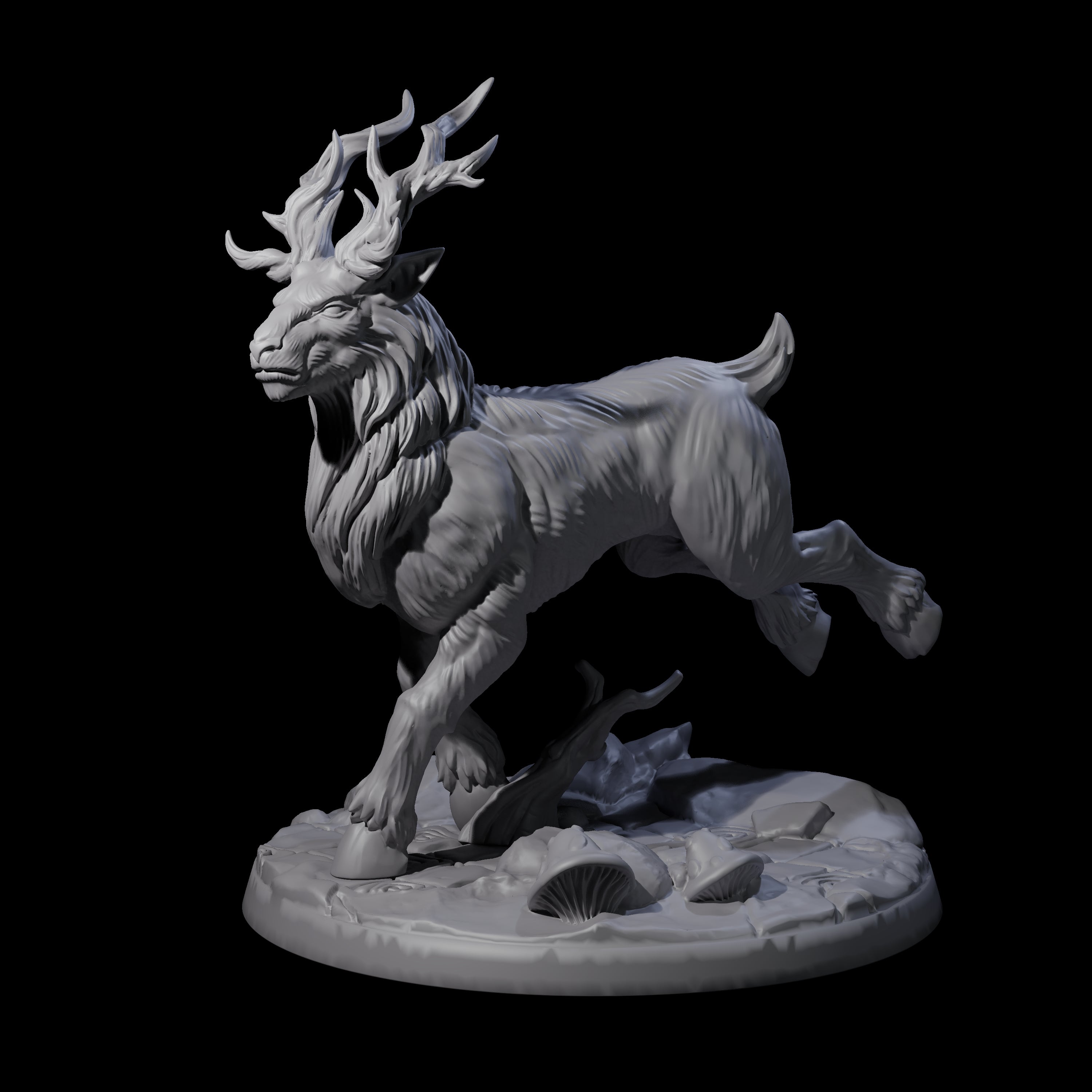 Noble Giant Elk B Miniature for Dungeons and Dragons, Pathfinder or other TTRPGs