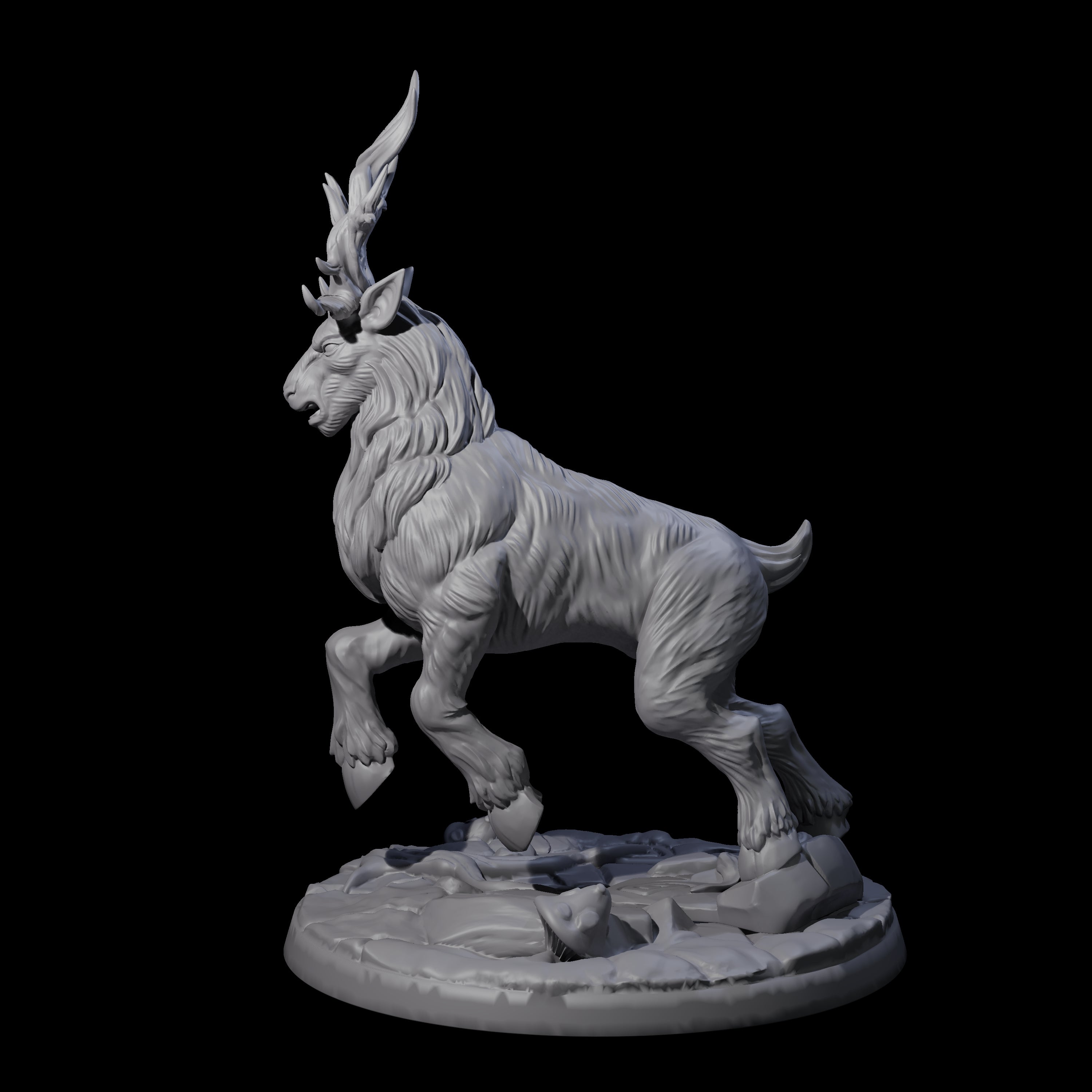 Noble Giant Elk C Miniature for Dungeons and Dragons, Pathfinder or other TTRPGs