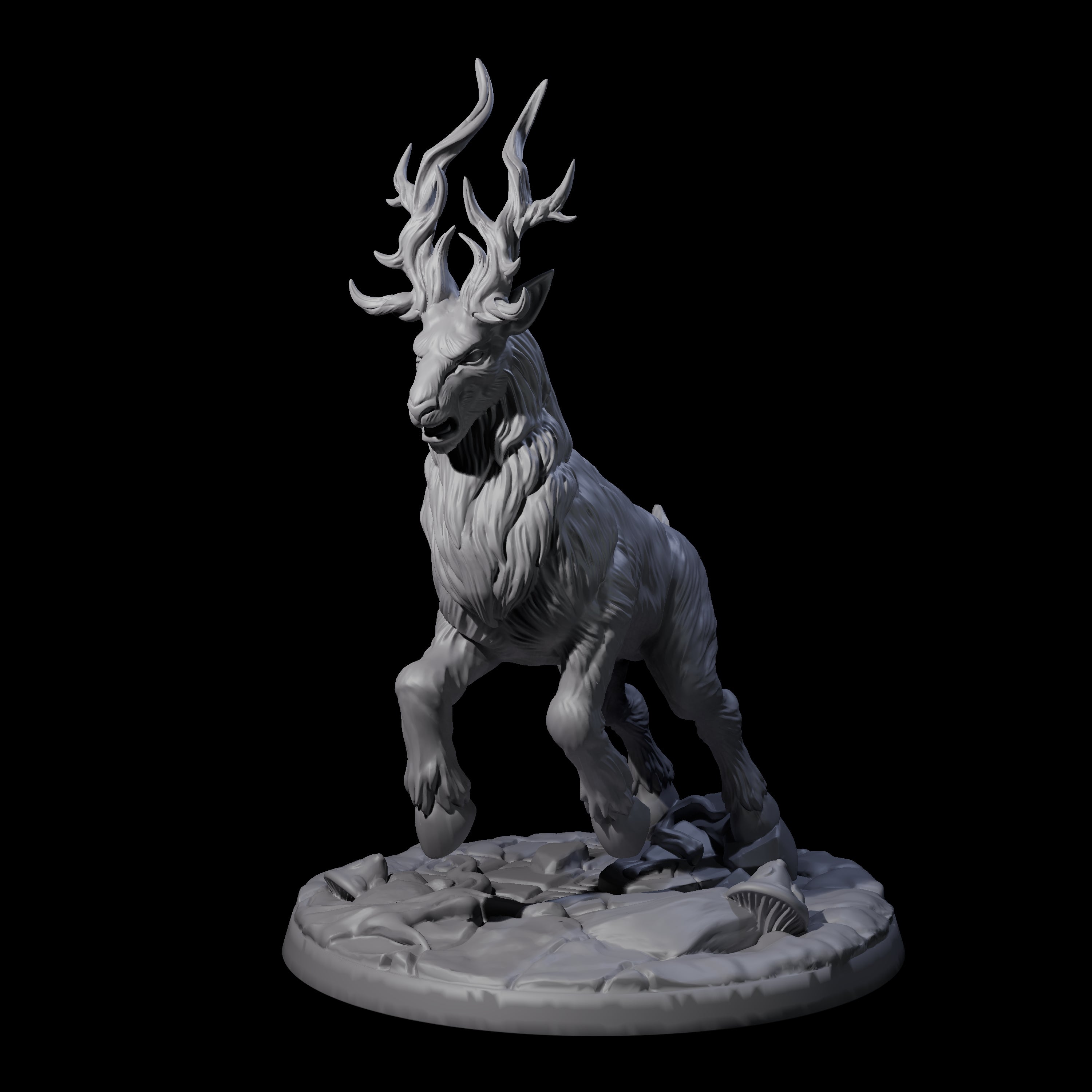 Noble Giant Elk C Miniature for Dungeons and Dragons, Pathfinder or other TTRPGs