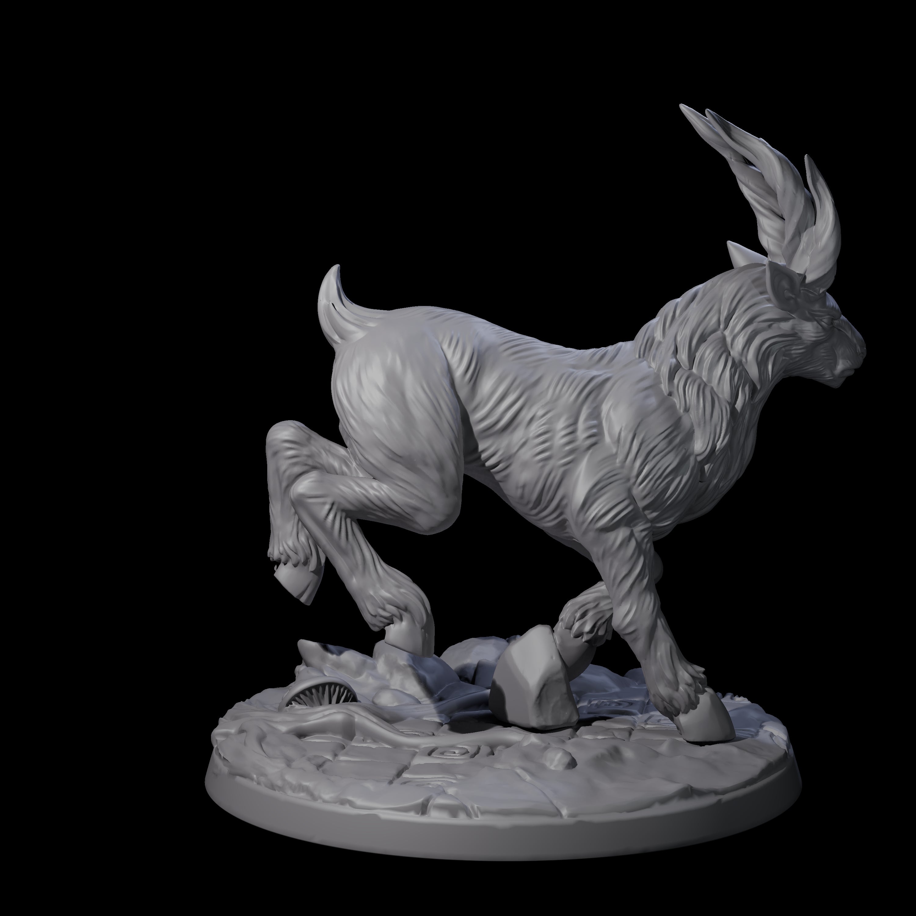 Noble Giant Elk D Miniature for Dungeons and Dragons, Pathfinder or other TTRPGs