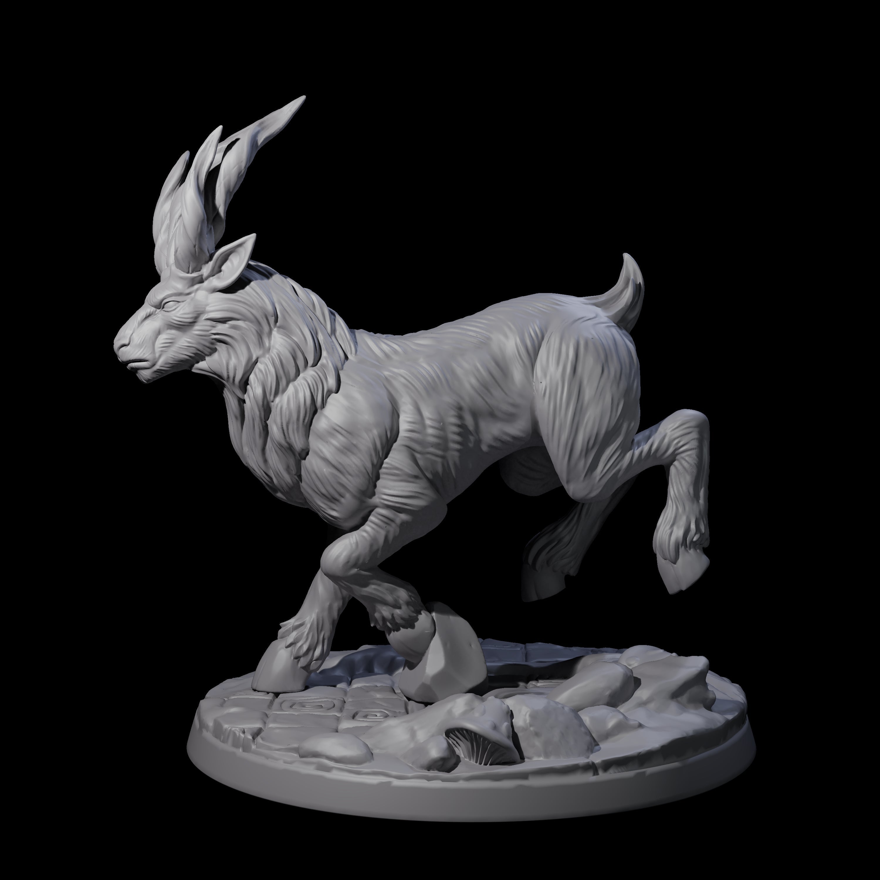 Noble Giant Elk D Miniature for Dungeons and Dragons, Pathfinder or other TTRPGs