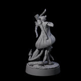 Noble Leonin Huntress A Miniature for Dungeons and Dragons, Pathfinder or other TTRPGs