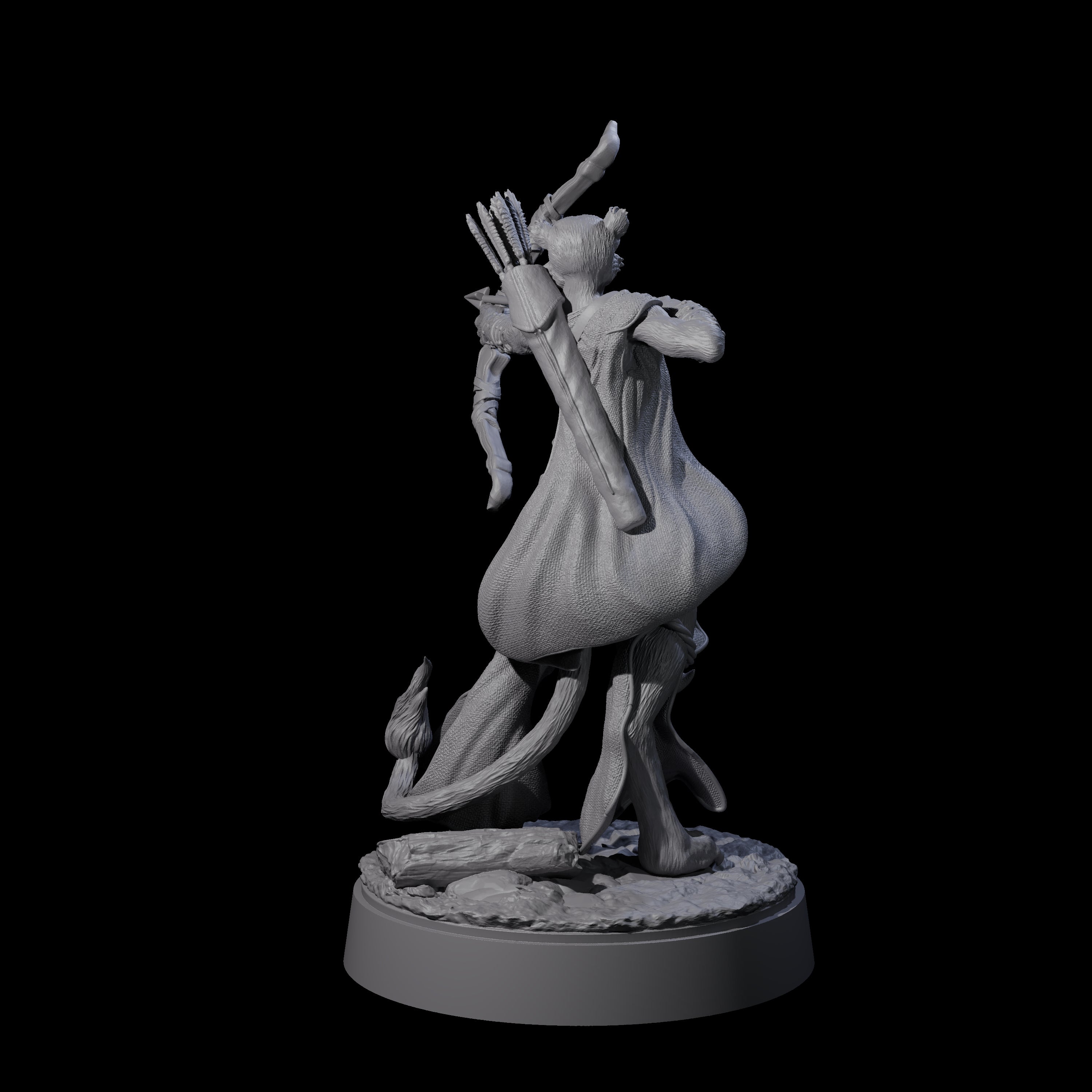 Noble Leonin Huntress A Miniature for Dungeons and Dragons, Pathfinder or other TTRPGs