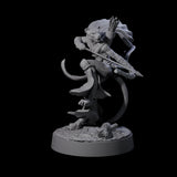 Noble Leonin Huntress B Miniature for Dungeons and Dragons, Pathfinder or other TTRPGs