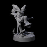 Noble Leonin Huntress B Miniature for Dungeons and Dragons, Pathfinder or other TTRPGs