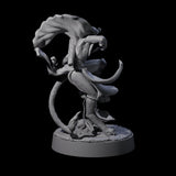 Noble Leonin Huntress B Miniature for Dungeons and Dragons, Pathfinder or other TTRPGs