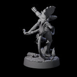 Noble Leonin Huntress B Miniature for Dungeons and Dragons, Pathfinder or other TTRPGs