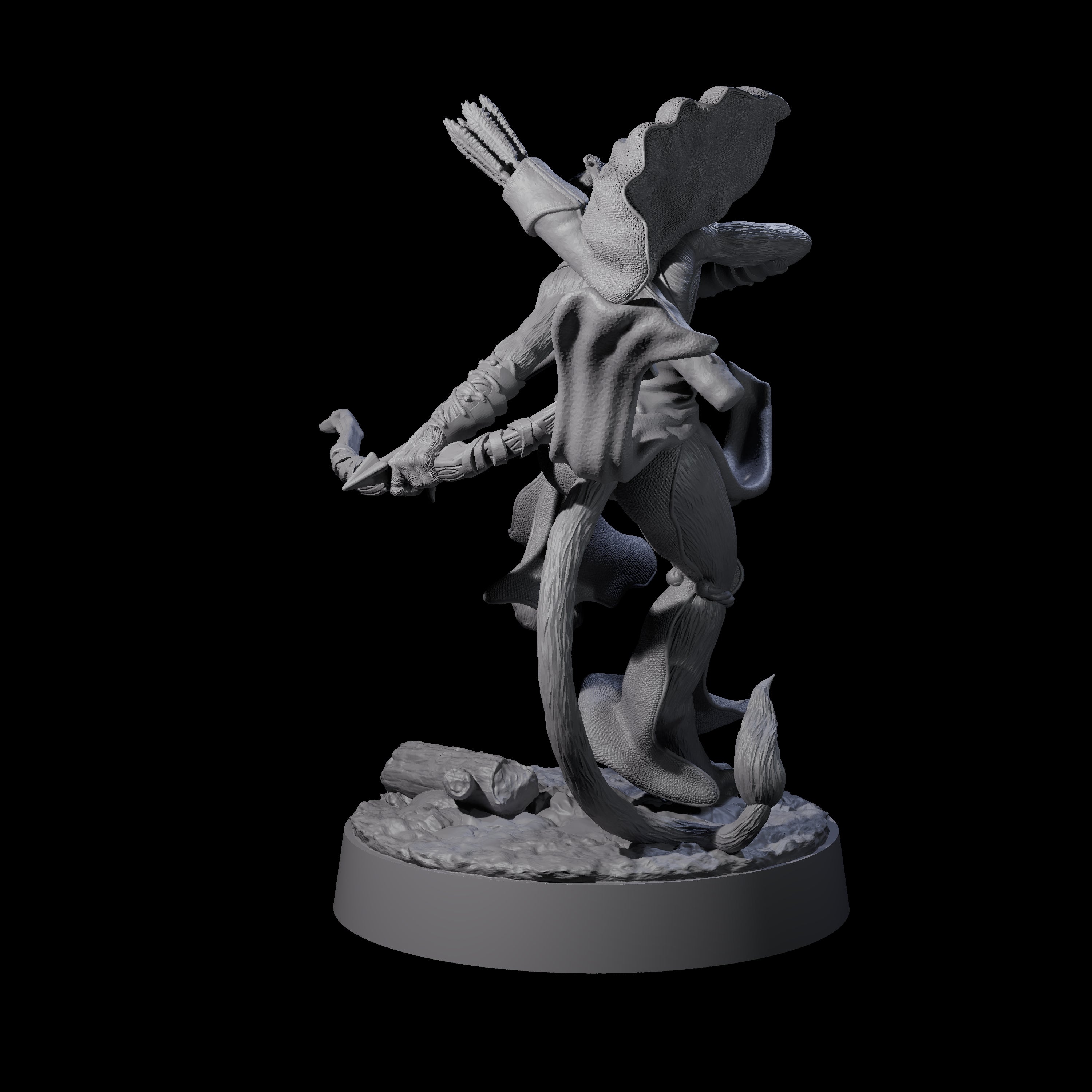 Noble Leonin Huntress B Miniature for Dungeons and Dragons, Pathfinder or other TTRPGs