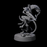 Noble Leonin Huntress B Miniature for Dungeons and Dragons, Pathfinder or other TTRPGs