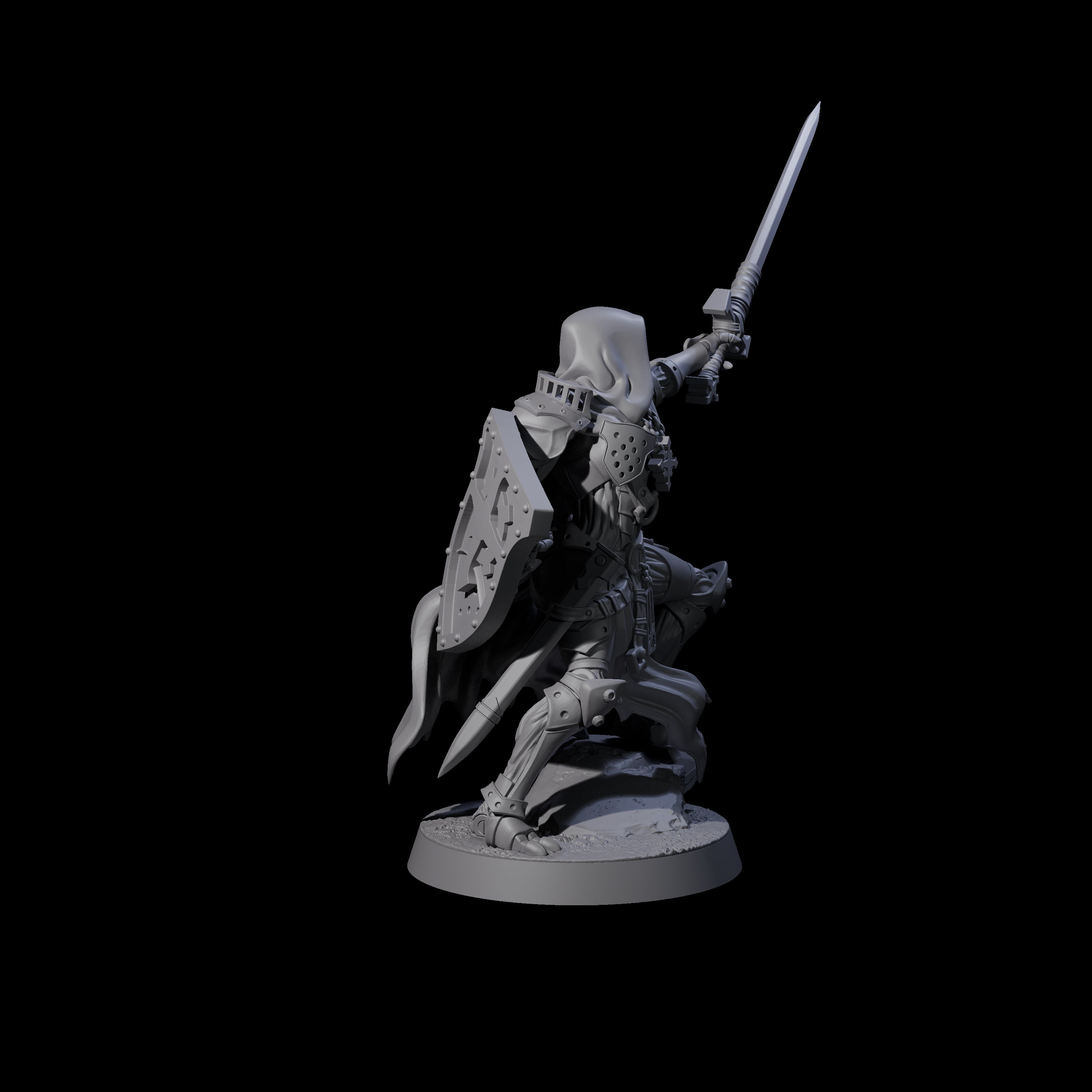 Noble Warforged Templar B Miniature for Dungeons and Dragons, Pathfinder or other TTRPGs
