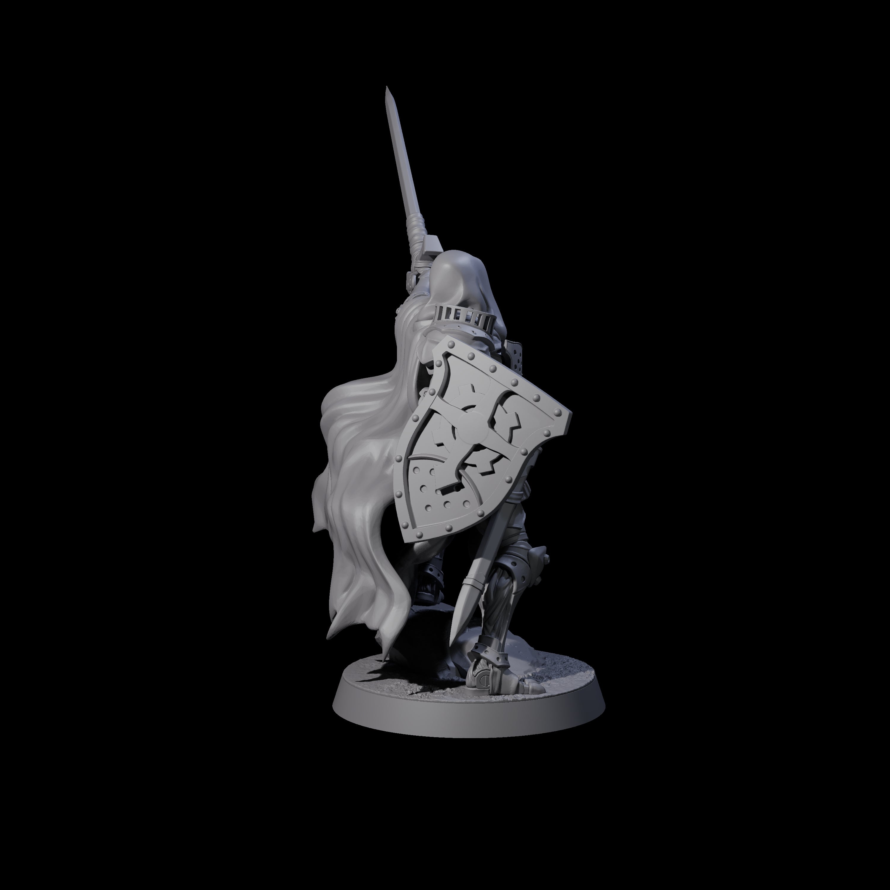 Noble Warforged Templar B Miniature for Dungeons and Dragons, Pathfinder or other TTRPGs