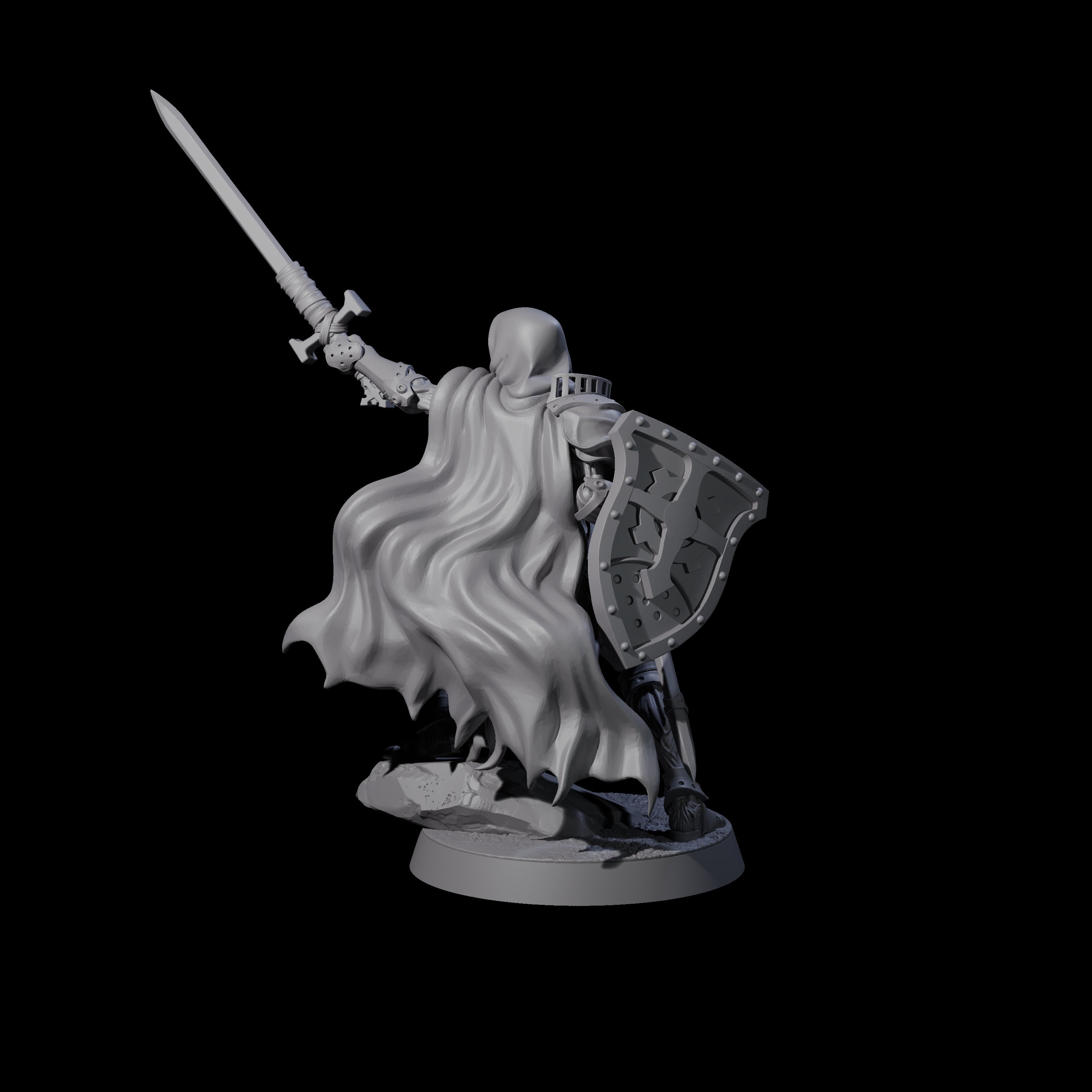 Noble Warforged Templar B Miniature for Dungeons and Dragons, Pathfinder or other TTRPGs