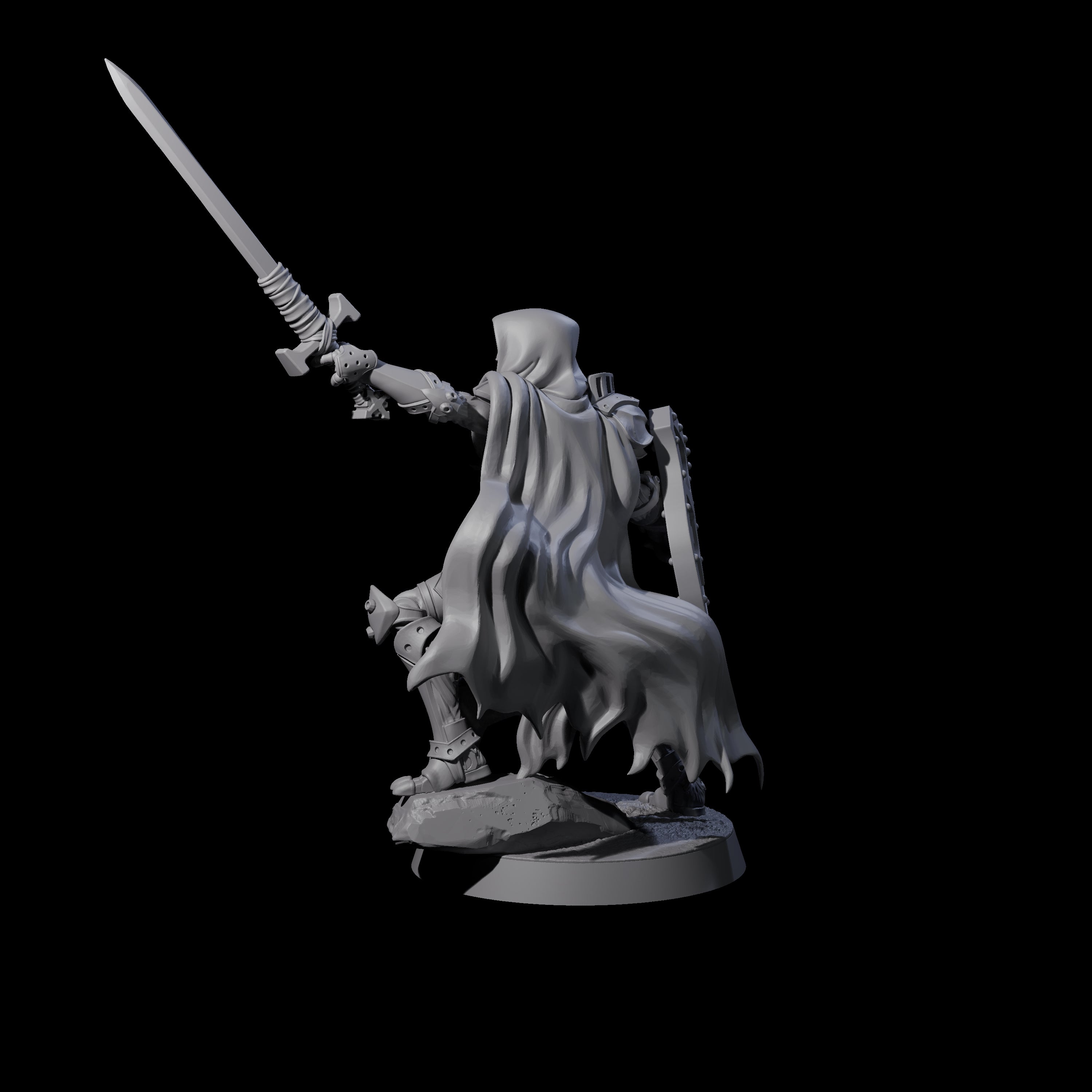 Noble Warforged Templar B Miniature for Dungeons and Dragons, Pathfinder or other TTRPGs