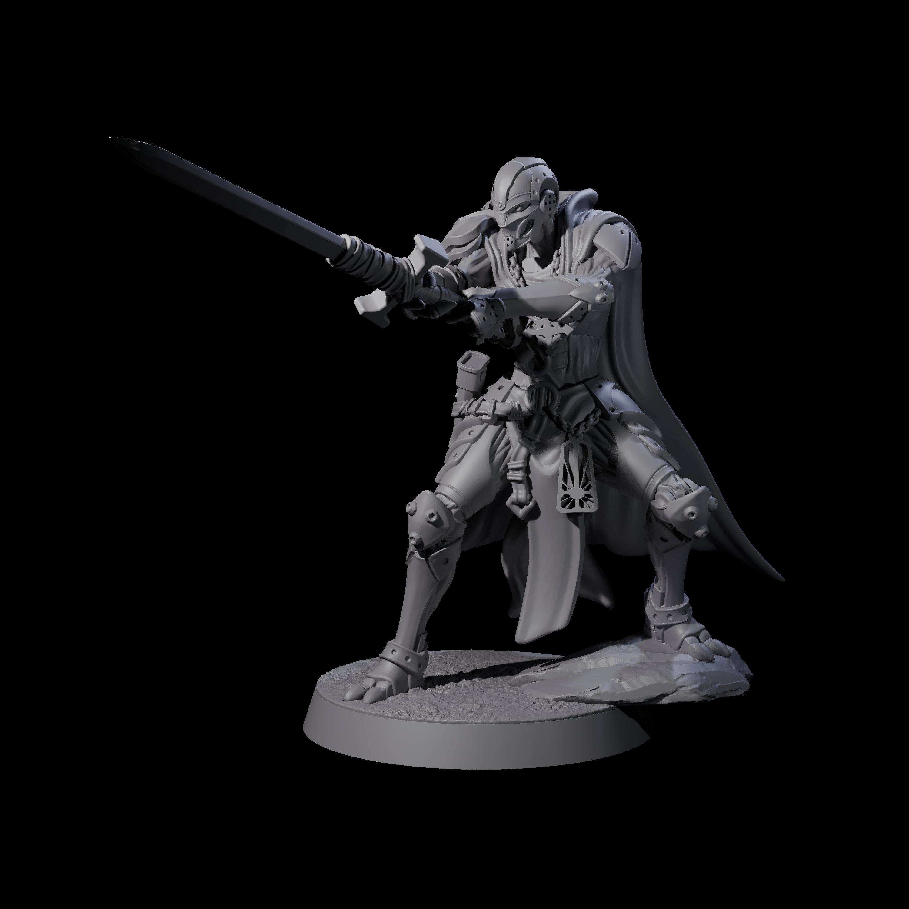 Noble Warforged Templar C Miniature for Dungeons and Dragons, Pathfinder or other TTRPGs