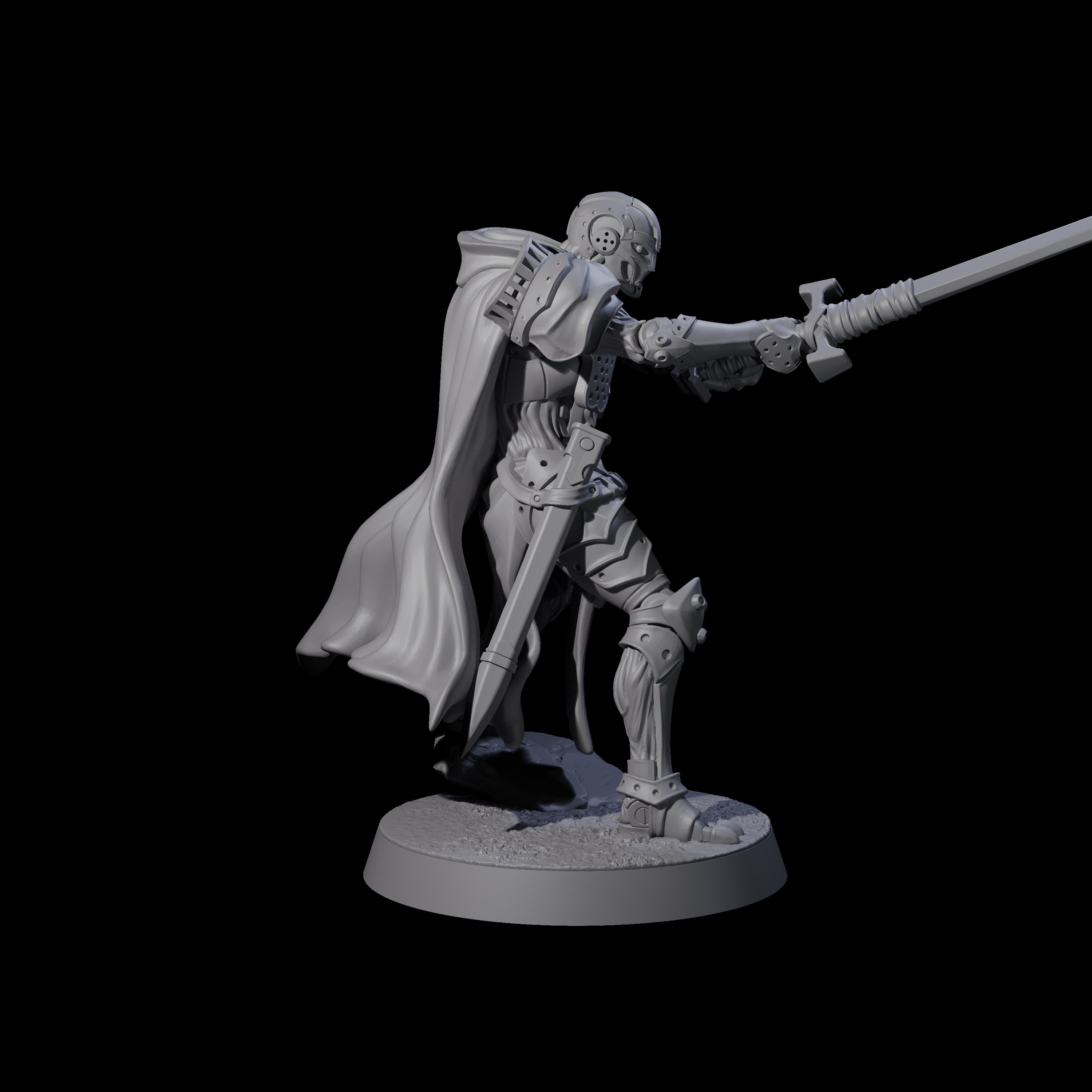 Noble Warforged Templar C Miniature for Dungeons and Dragons, Pathfinder or other TTRPGs