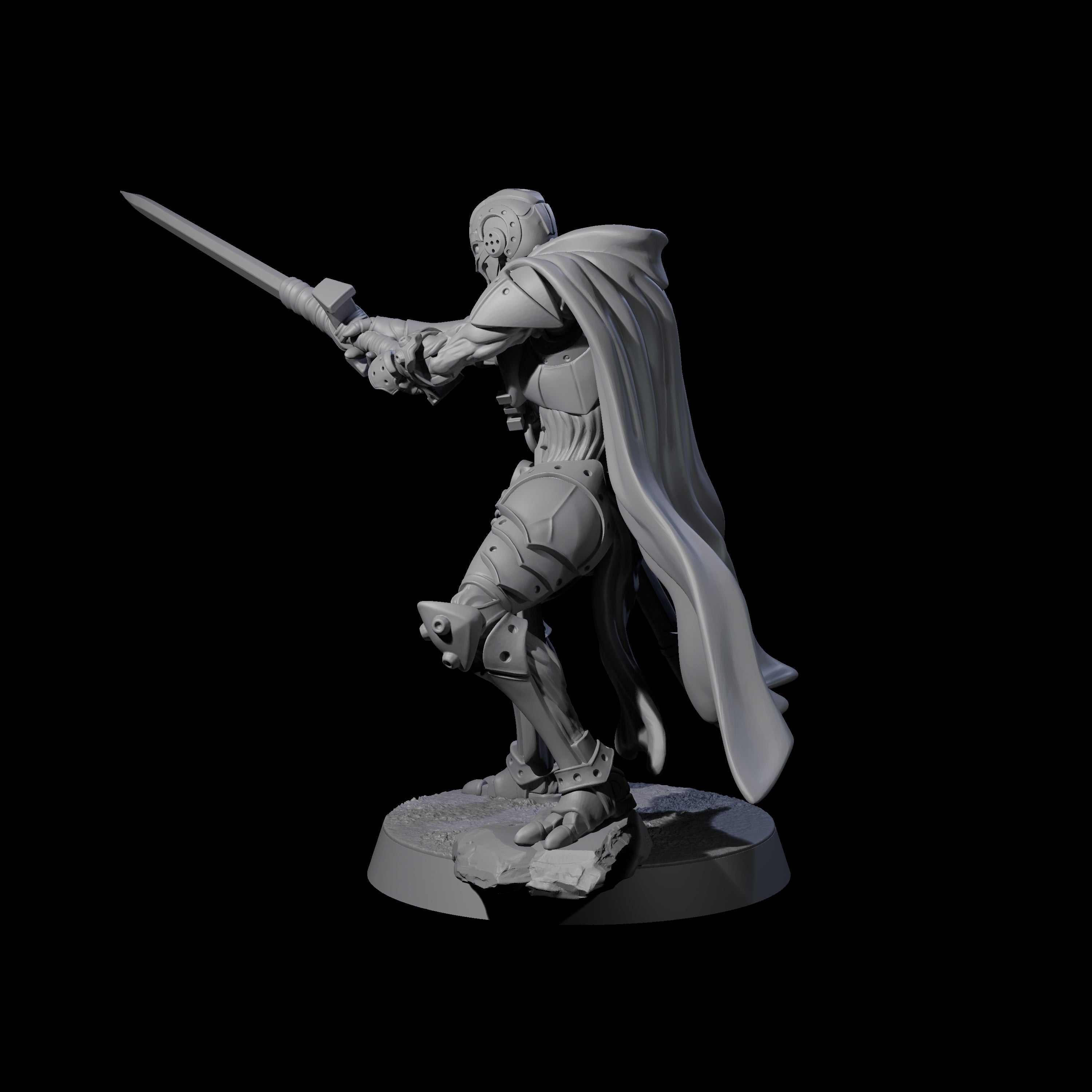 Noble Warforged Templar C Miniature for Dungeons and Dragons, Pathfinder or other TTRPGs