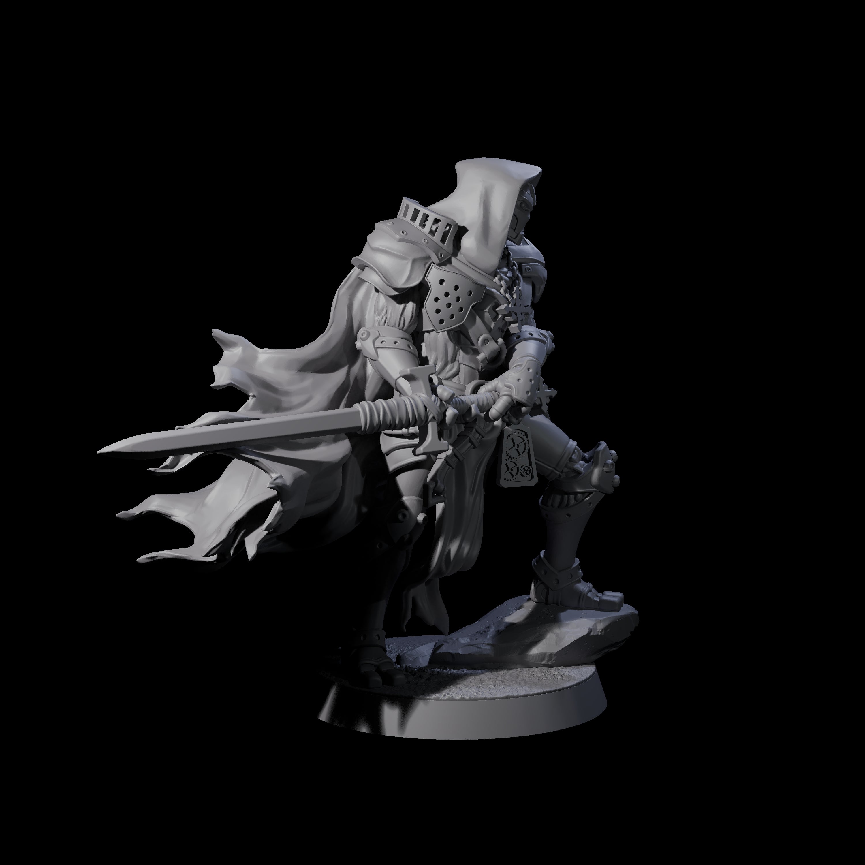 Noble Warforged Templar D Miniature for Dungeons and Dragons, Pathfinder or other TTRPGs