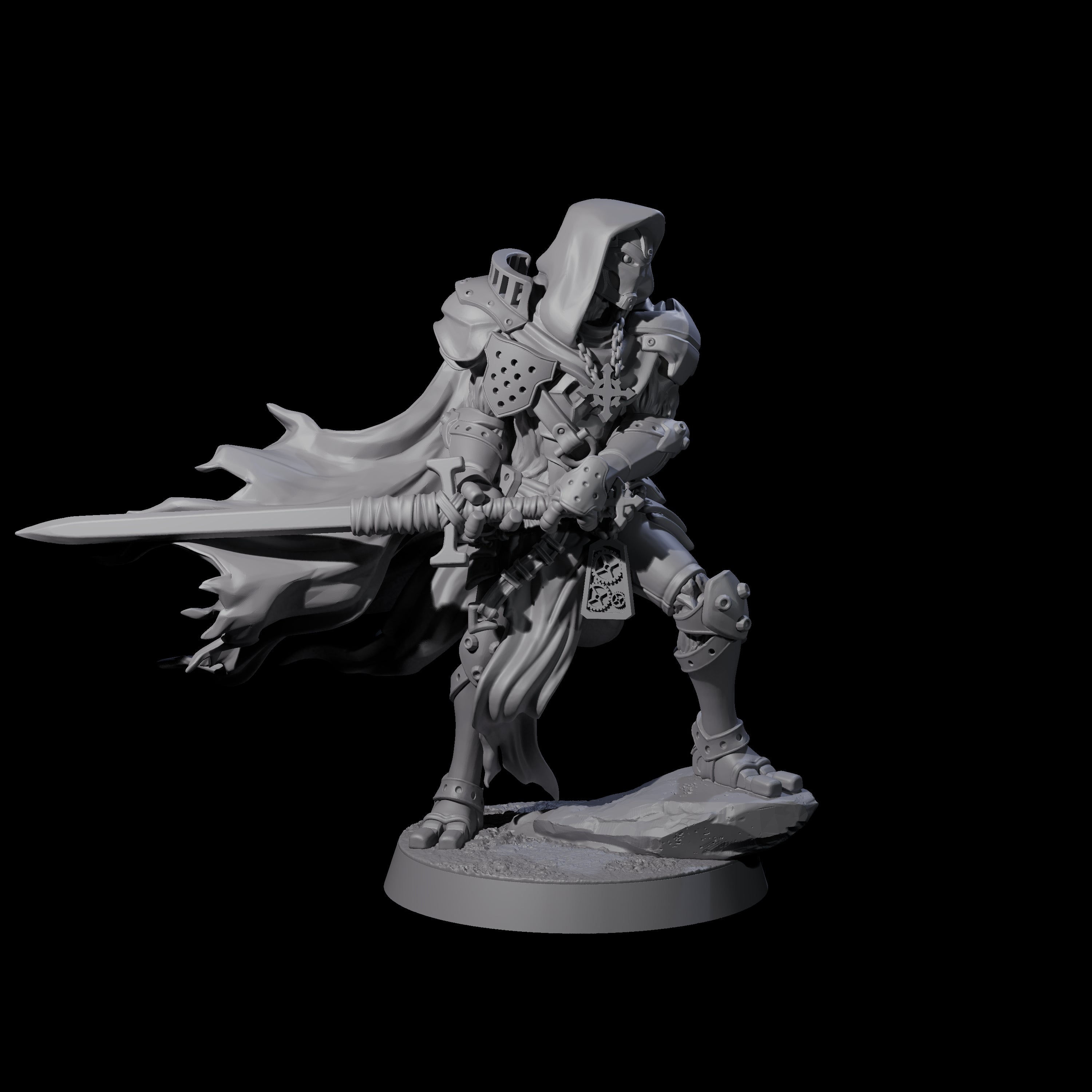 Noble Warforged Templar D Miniature for Dungeons and Dragons, Pathfinder or other TTRPGs