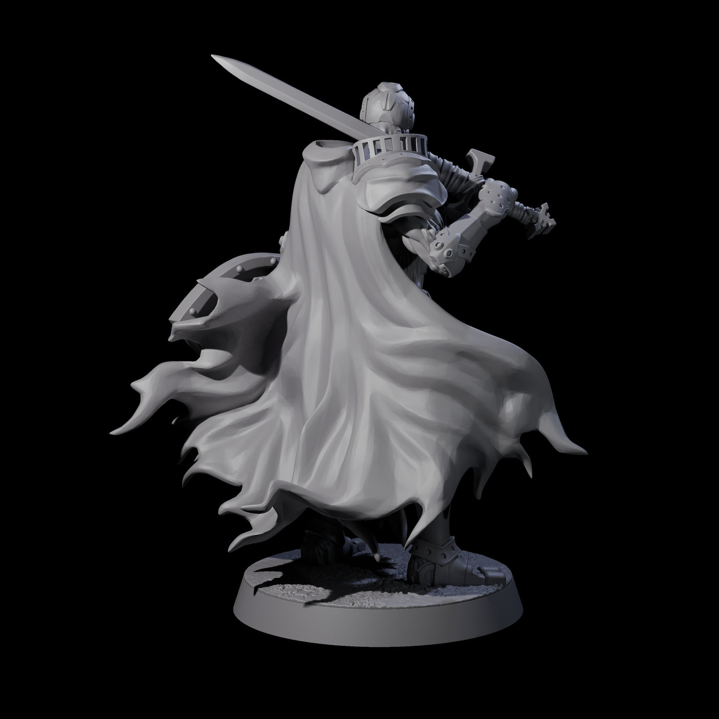 Noble Warforged Templar E Miniature for Dungeons and Dragons, Pathfinder or other TTRPGs