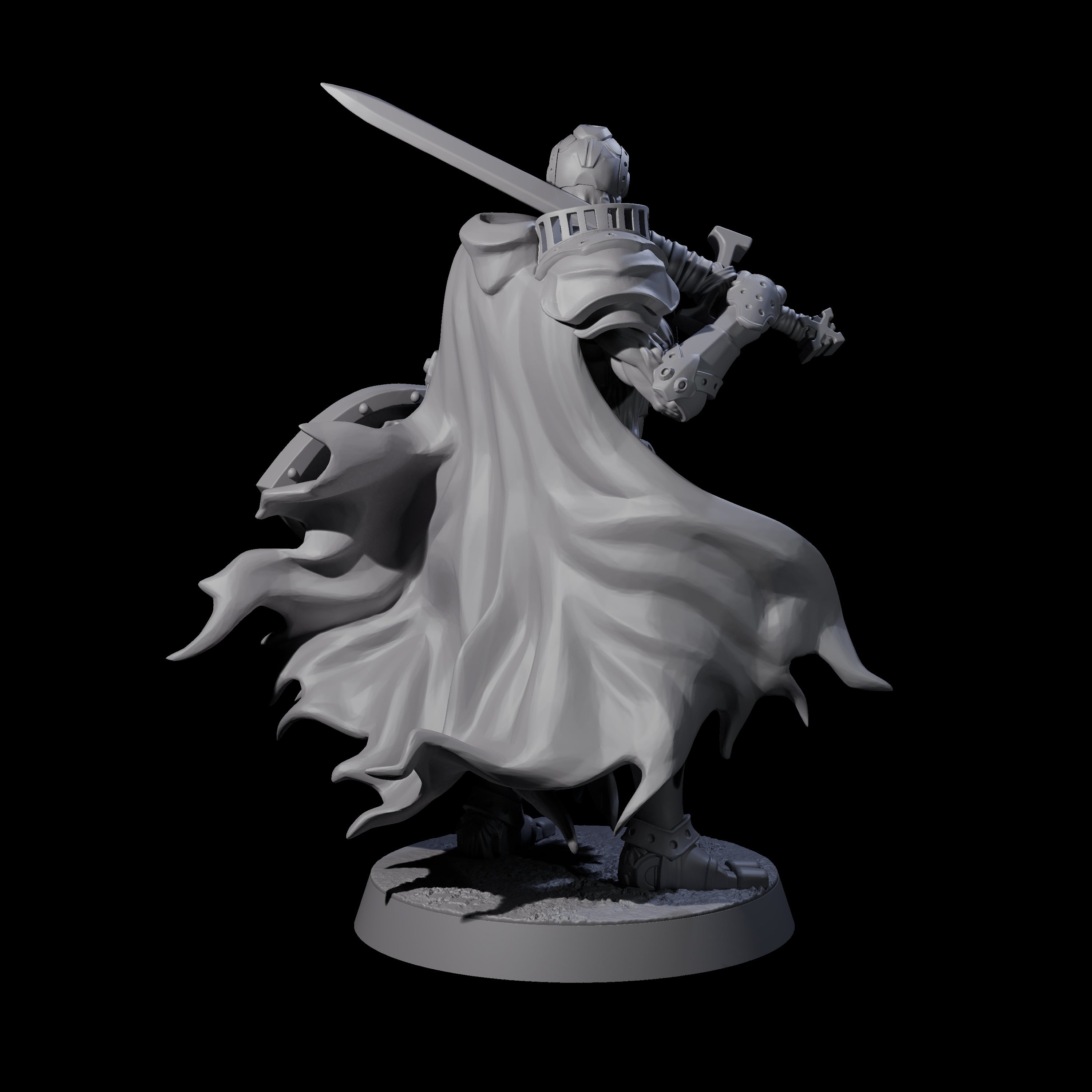 Noble Warforged Templar E Miniature for Dungeons and Dragons, Pathfinder or other TTRPGs