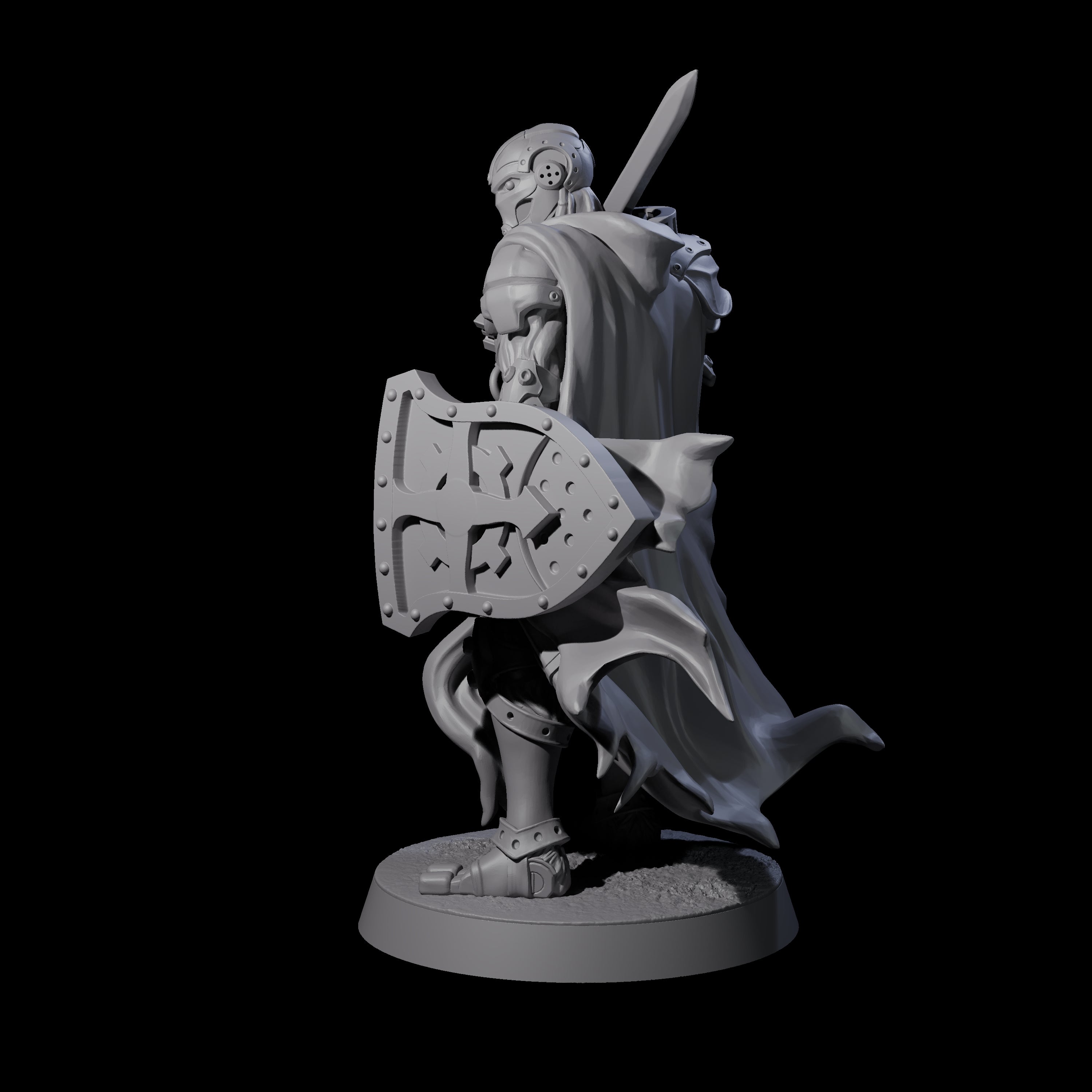 Noble Warforged Templar E Miniature for Dungeons and Dragons, Pathfinder or other TTRPGs