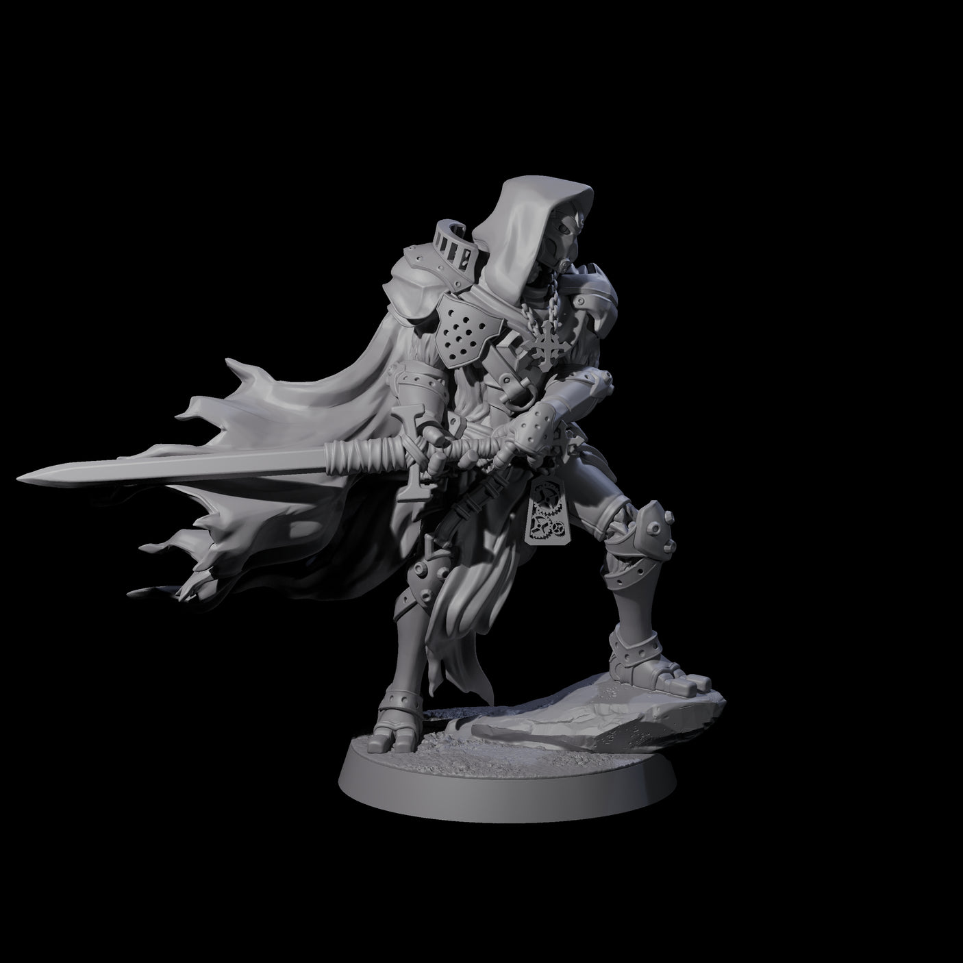 Noble Warforged Templars Miniature for Dungeons and Dragons, Pathfinder or other TTRPGs