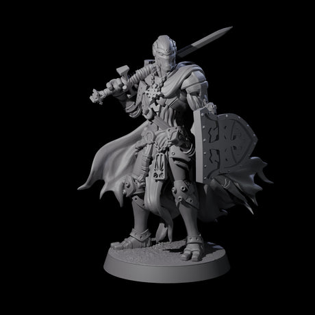Noble Warforged Templars Miniature for Dungeons and Dragons, Pathfinder or other TTRPGs