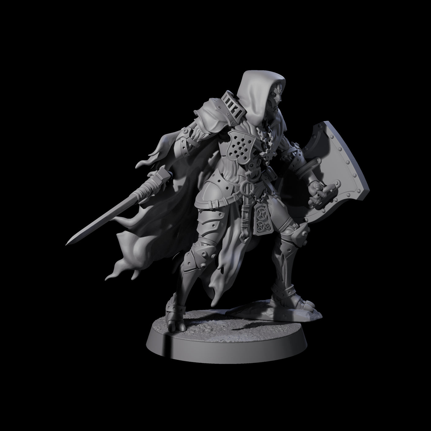 Noble Warforged Templars Miniature for Dungeons and Dragons, Pathfinder or other TTRPGs