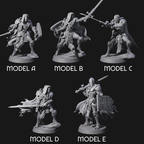 Noble Warforged Templars Miniature for Dungeons and Dragons, Pathfinder or other TTRPGs