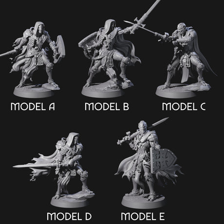 Noble Warforged Templars Miniature for Dungeons and Dragons, Pathfinder or other TTRPGs