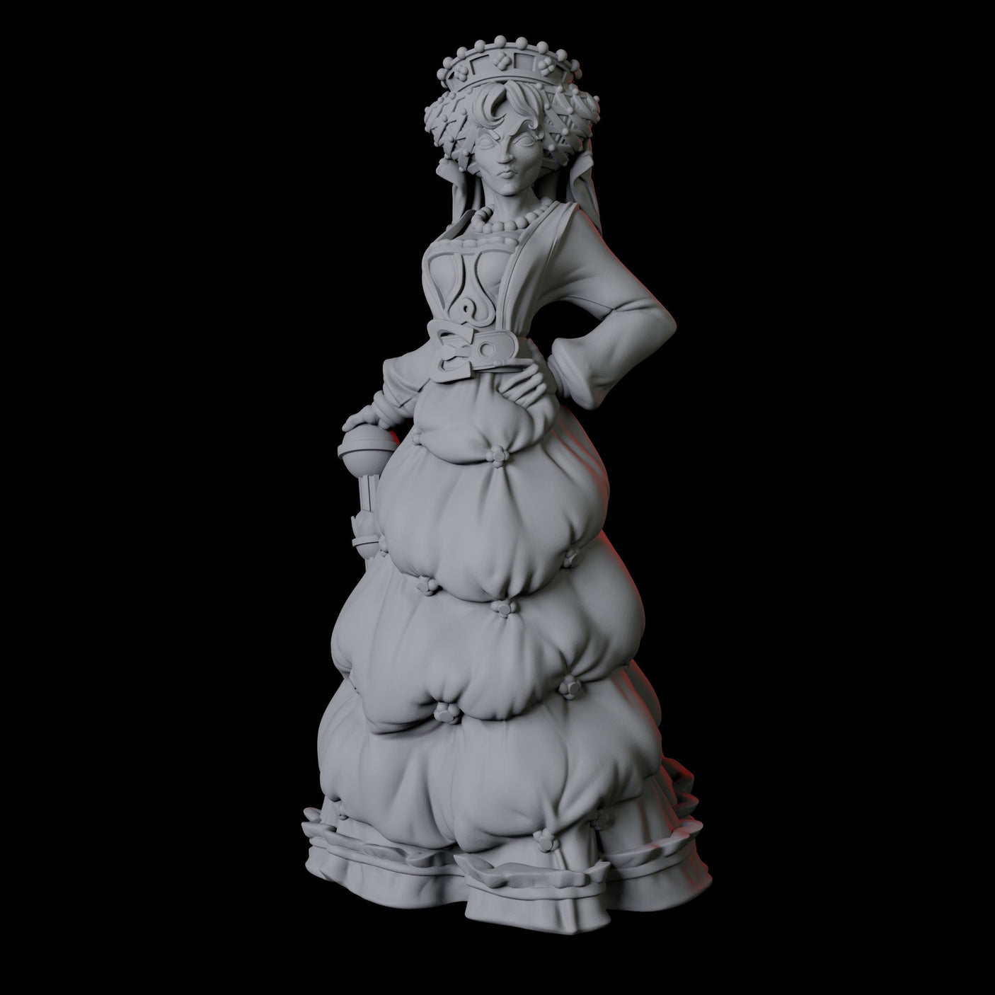 Noblewoman A Miniature for Dungeons and Dragons, Pathfinder or other TTRPGs