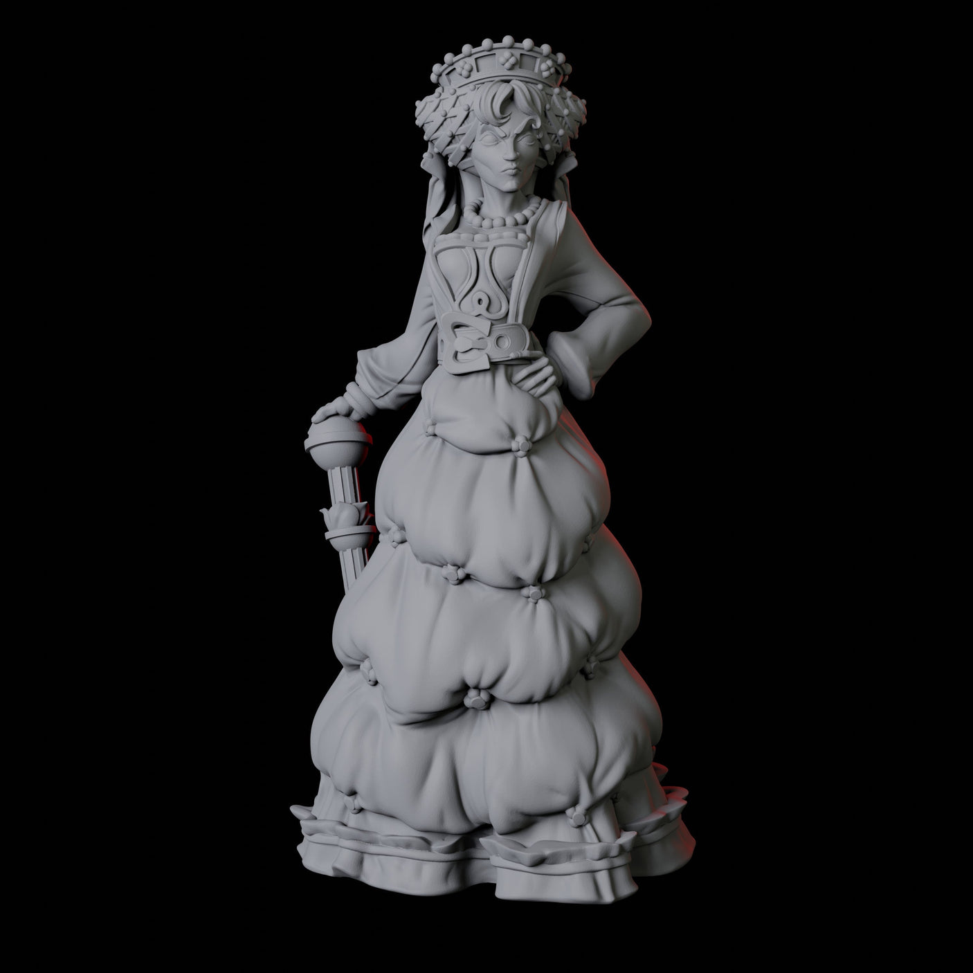 Noblewoman A Miniature for Dungeons and Dragons, Pathfinder or other TTRPGs