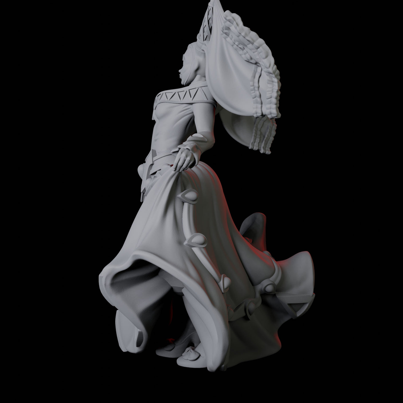 Noblewoman B Miniature for Dungeons and Dragons, Pathfinder or other TTRPGs