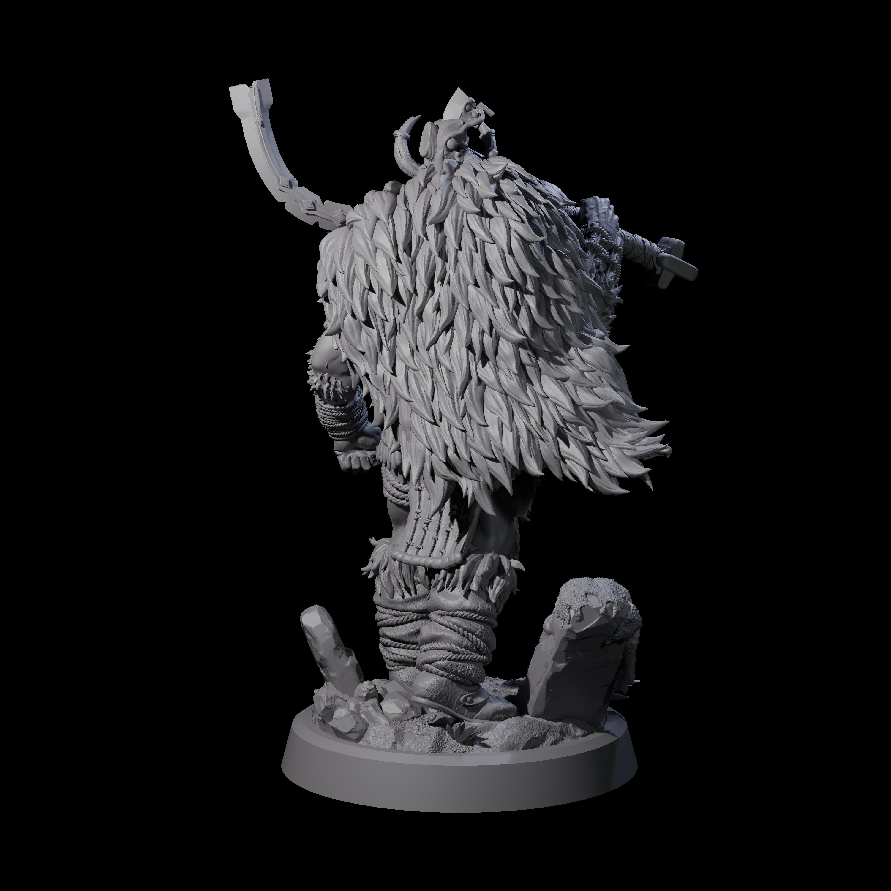 Northern Tribe Barbarian Miniature for Dungeons and Dragons, Pathfinder or other TTRPGs