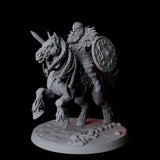 Northman Warrior Horseman A Miniature for Dungeons and Dragons, Pathfinder or other TTRPGs