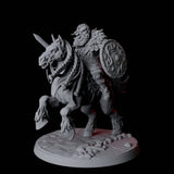 Northman Warrior Horseman A Miniature for Dungeons and Dragons, Pathfinder or other TTRPGs