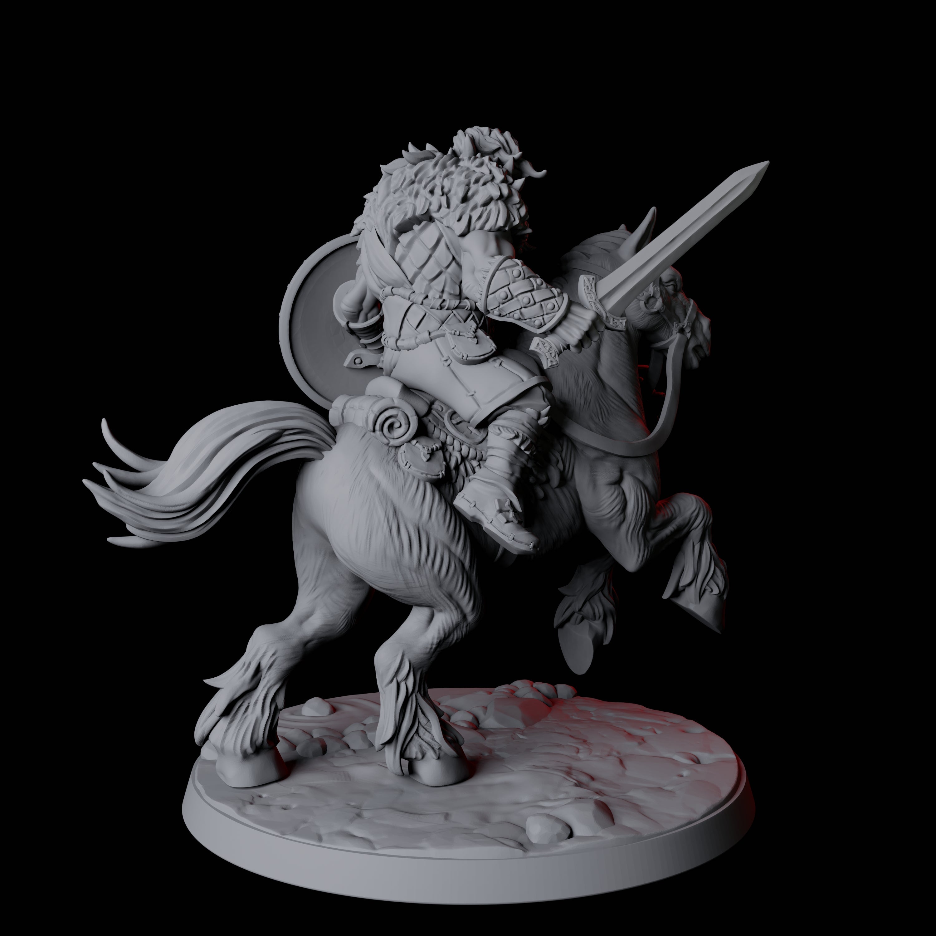 Northman Warrior Horseman A Miniature for Dungeons and Dragons, Pathfinder or other TTRPGs