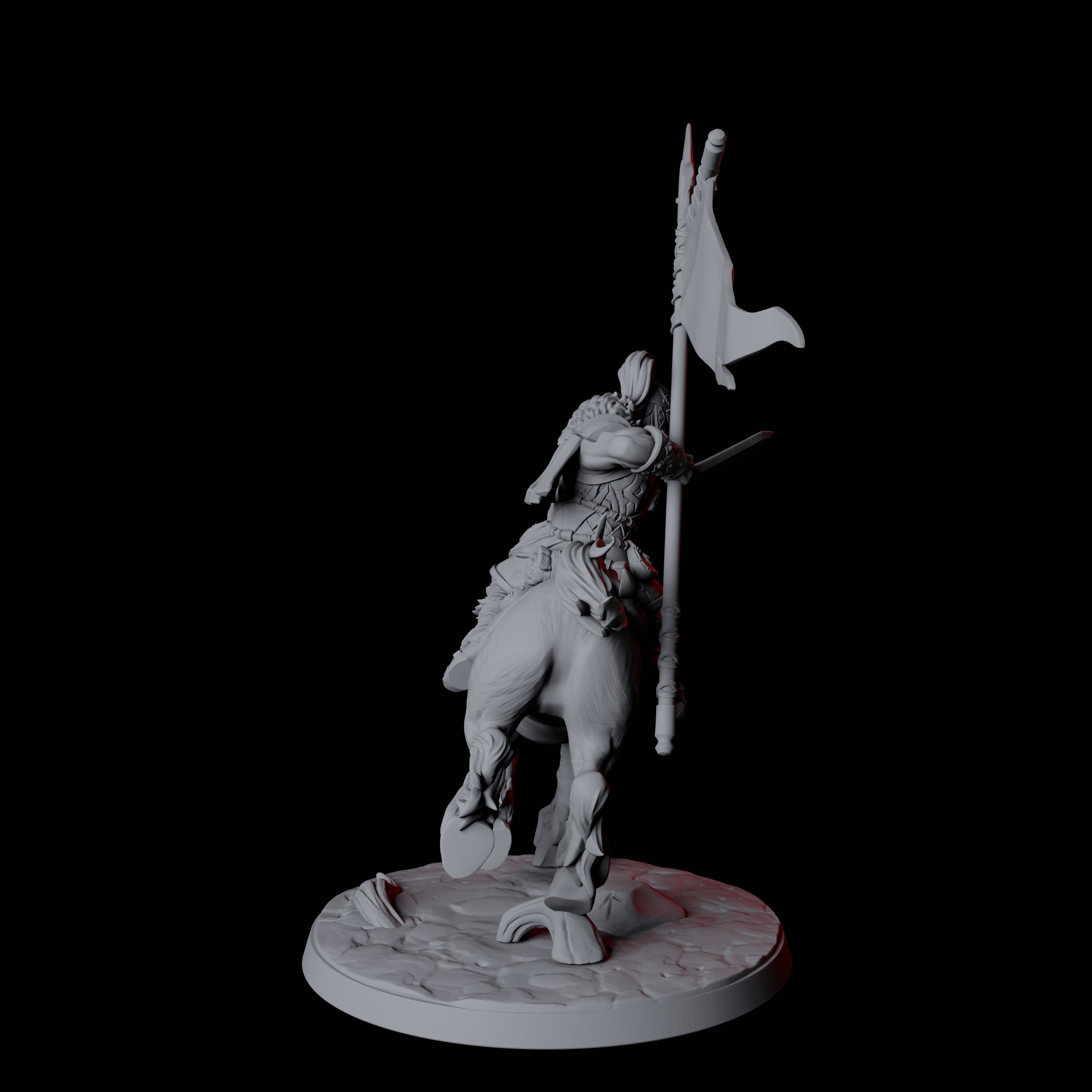 Northman Warrior Horseman B Miniature for Dungeons and Dragons, Pathfinder or other TTRPGs