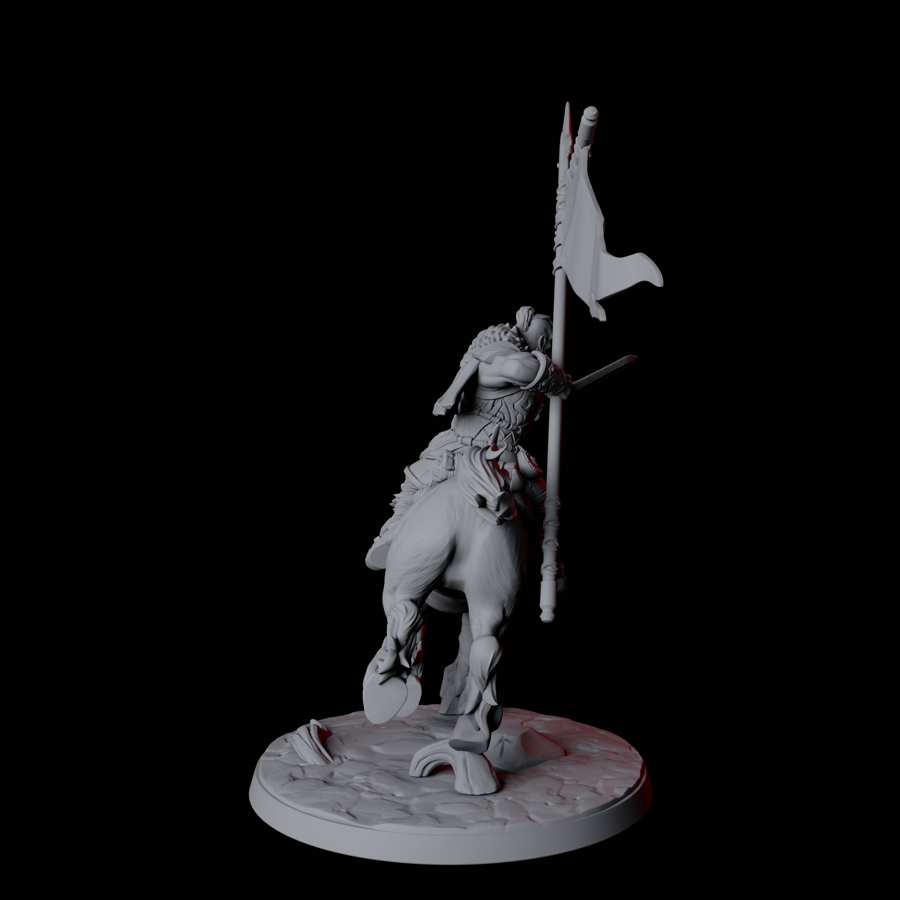 Northman Warrior Horseman B Miniature for Dungeons and Dragons, Pathfinder or other TTRPGs