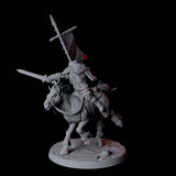 Northman Warrior Horseman B Miniature for Dungeons and Dragons, Pathfinder or other TTRPGs