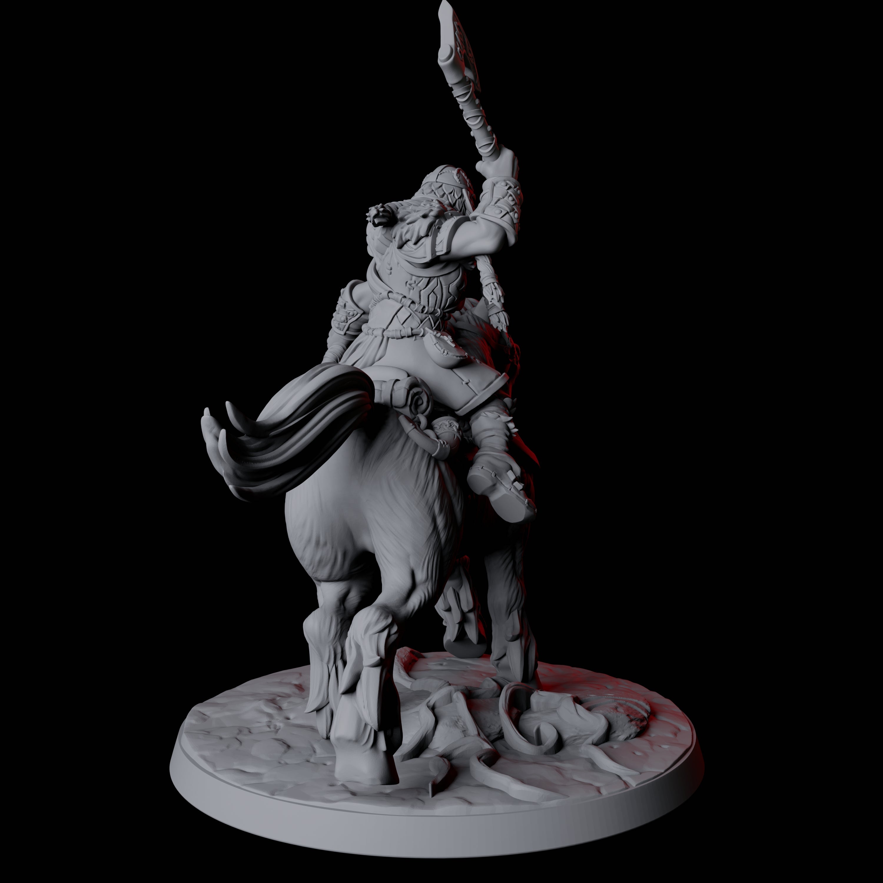 Northman Warrior Horseman C Miniature for Dungeons and Dragons, Pathfinder or other TTRPGs