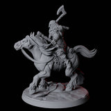 Northman Warrior Horseman C Miniature for Dungeons and Dragons, Pathfinder or other TTRPGs