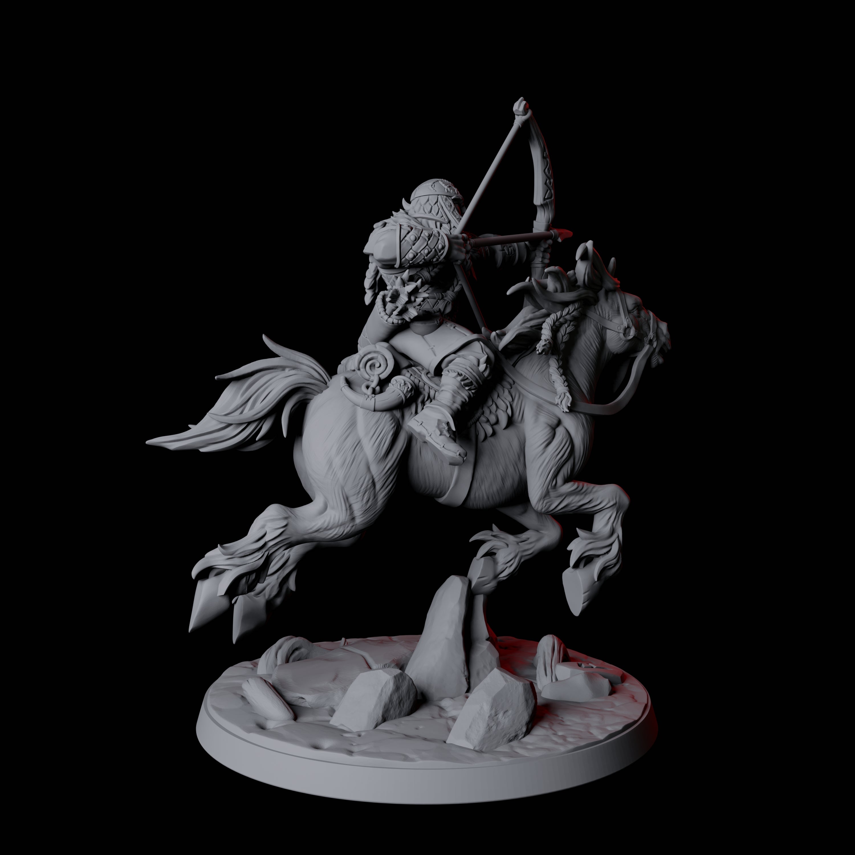 Northman Warrior Horseman D Miniature for Dungeons and Dragons, Pathfinder or other TTRPGs