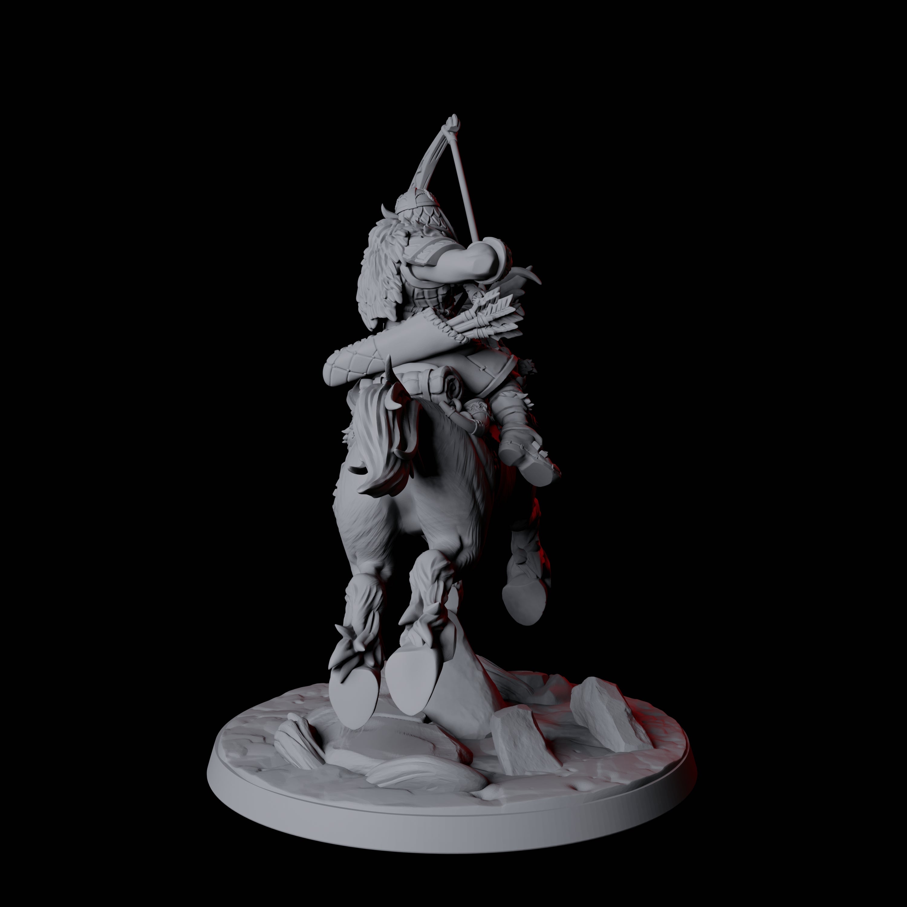 Northman Warrior Horseman D Miniature for Dungeons and Dragons, Pathfinder or other TTRPGs