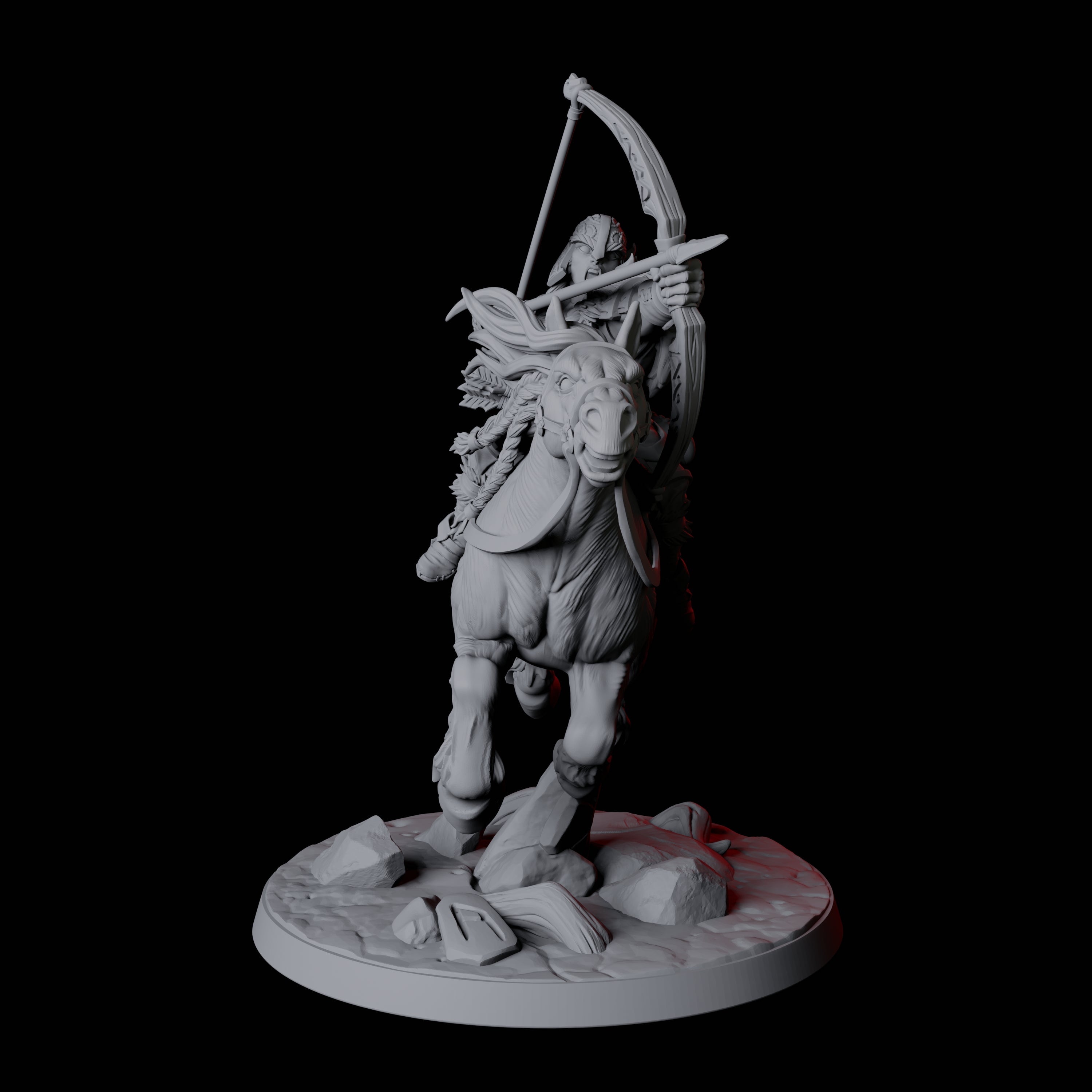 Northman Warrior Horseman D Miniature for Dungeons and Dragons, Pathfinder or other TTRPGs