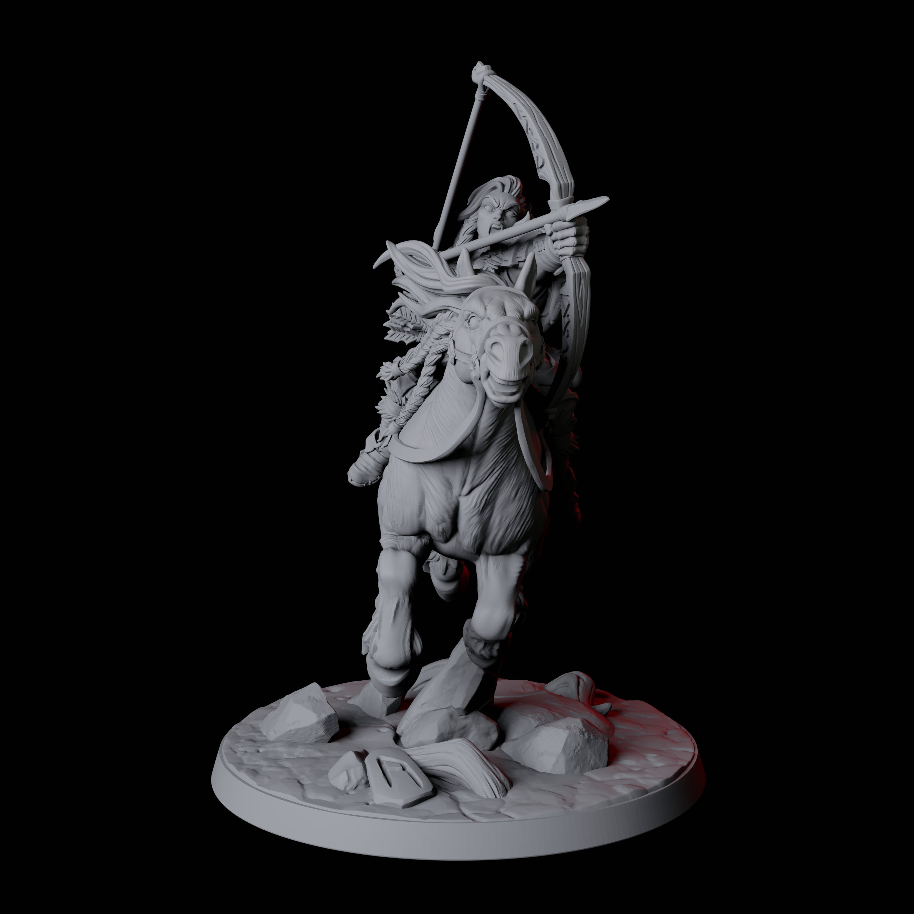 Northman Warrior Horseman D Miniature for Dungeons and Dragons, Pathfinder or other TTRPGs