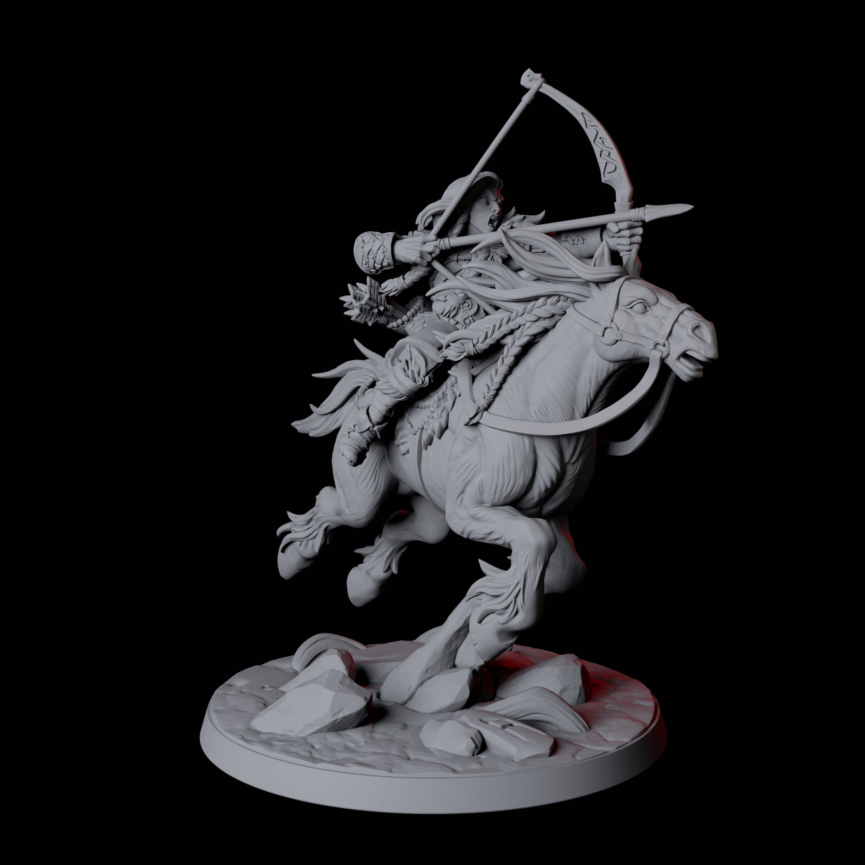 Northman Warrior Horseman D Miniature for Dungeons and Dragons, Pathfinder or other TTRPGs