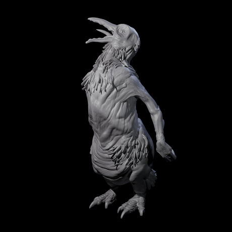 Not So Cute Pinguin Abberant A Miniature for Dungeons and Dragons, Pathfinder or other TTRPGs